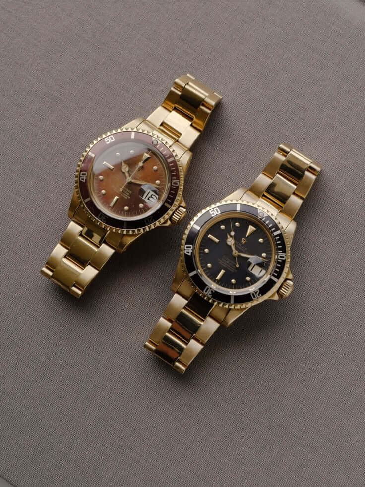 Two gold rolex watches 