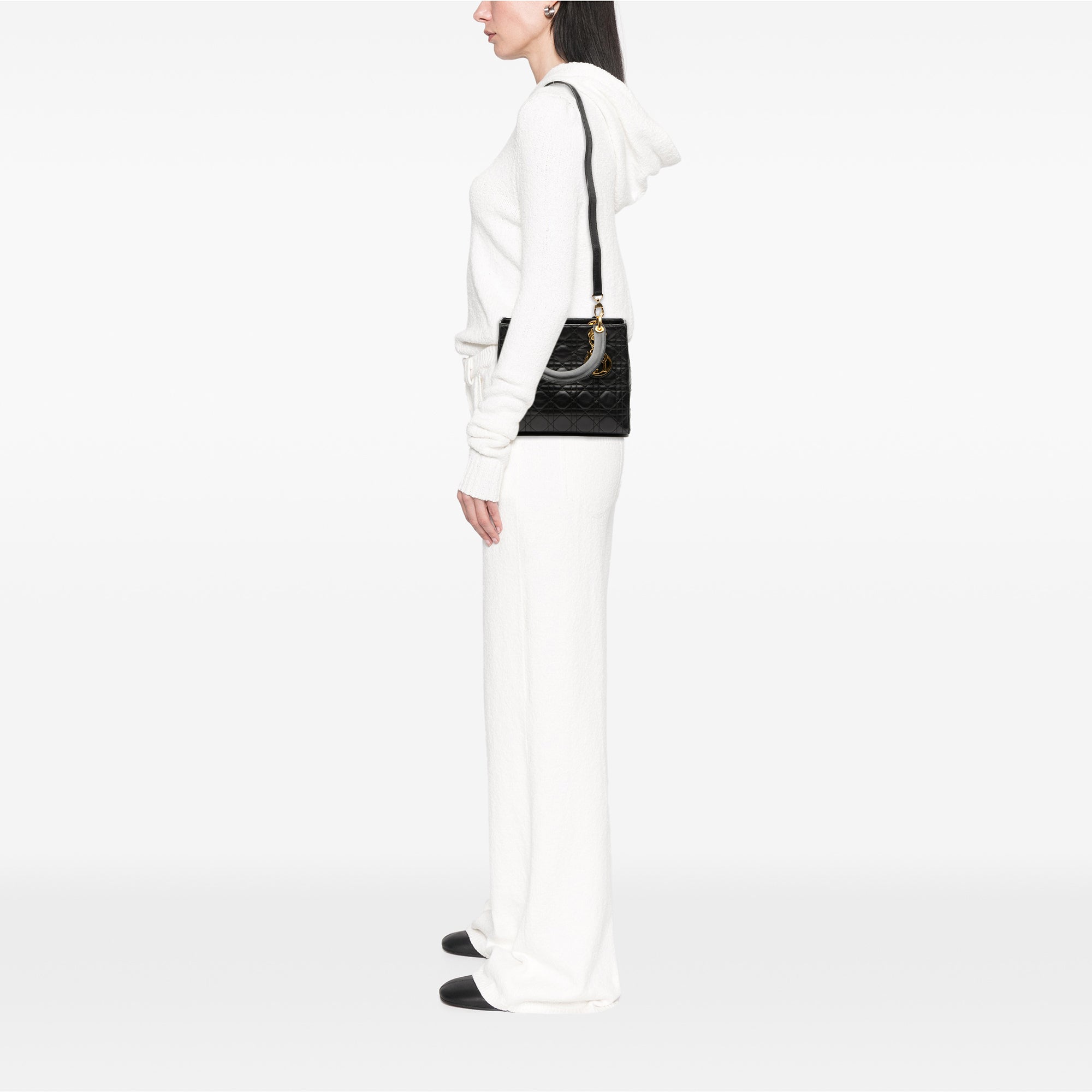 Dior Medium Lambskin Cannage Lady Dior - image 7