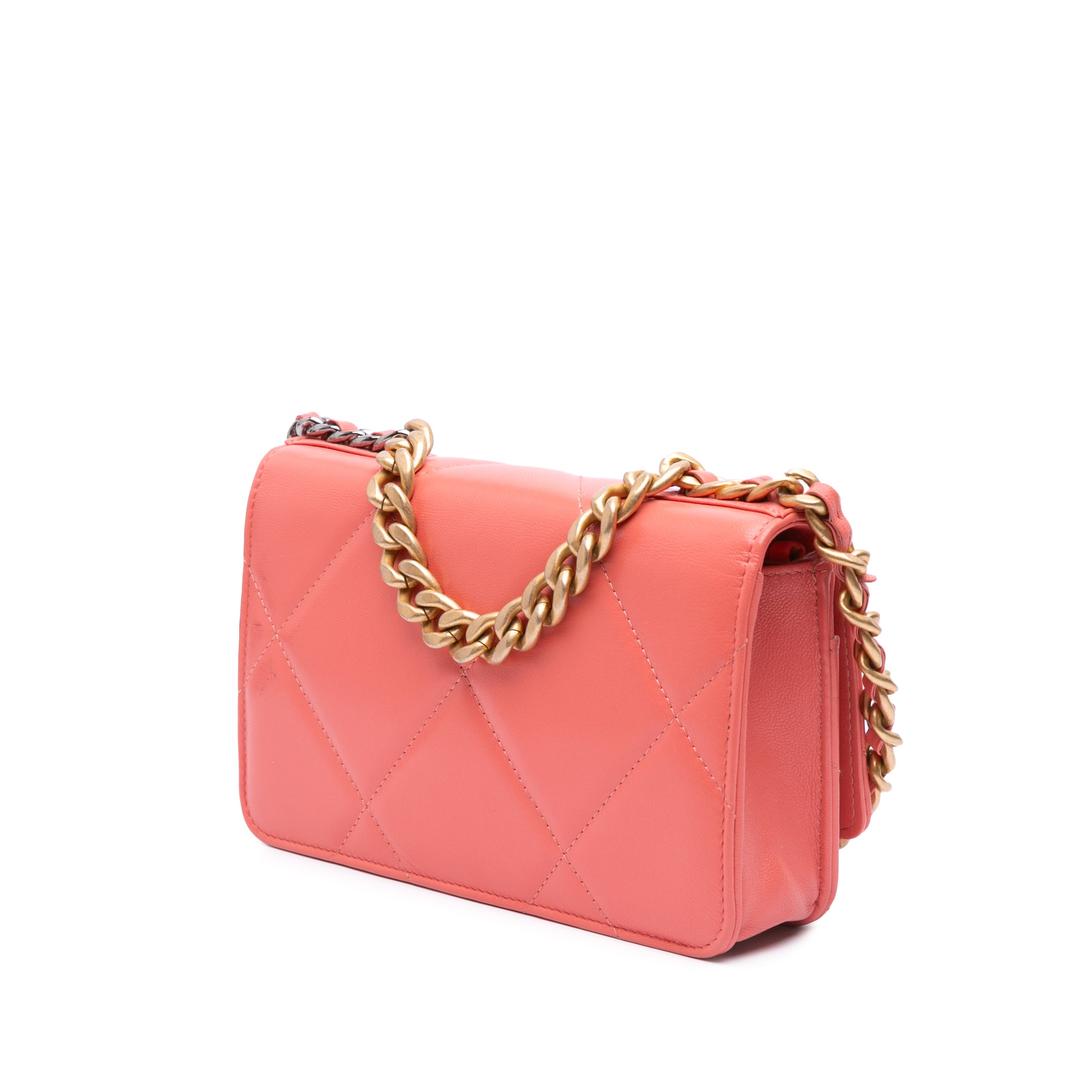 Chanel Quilted Lambskin 19 Wallet on Chain - image 2