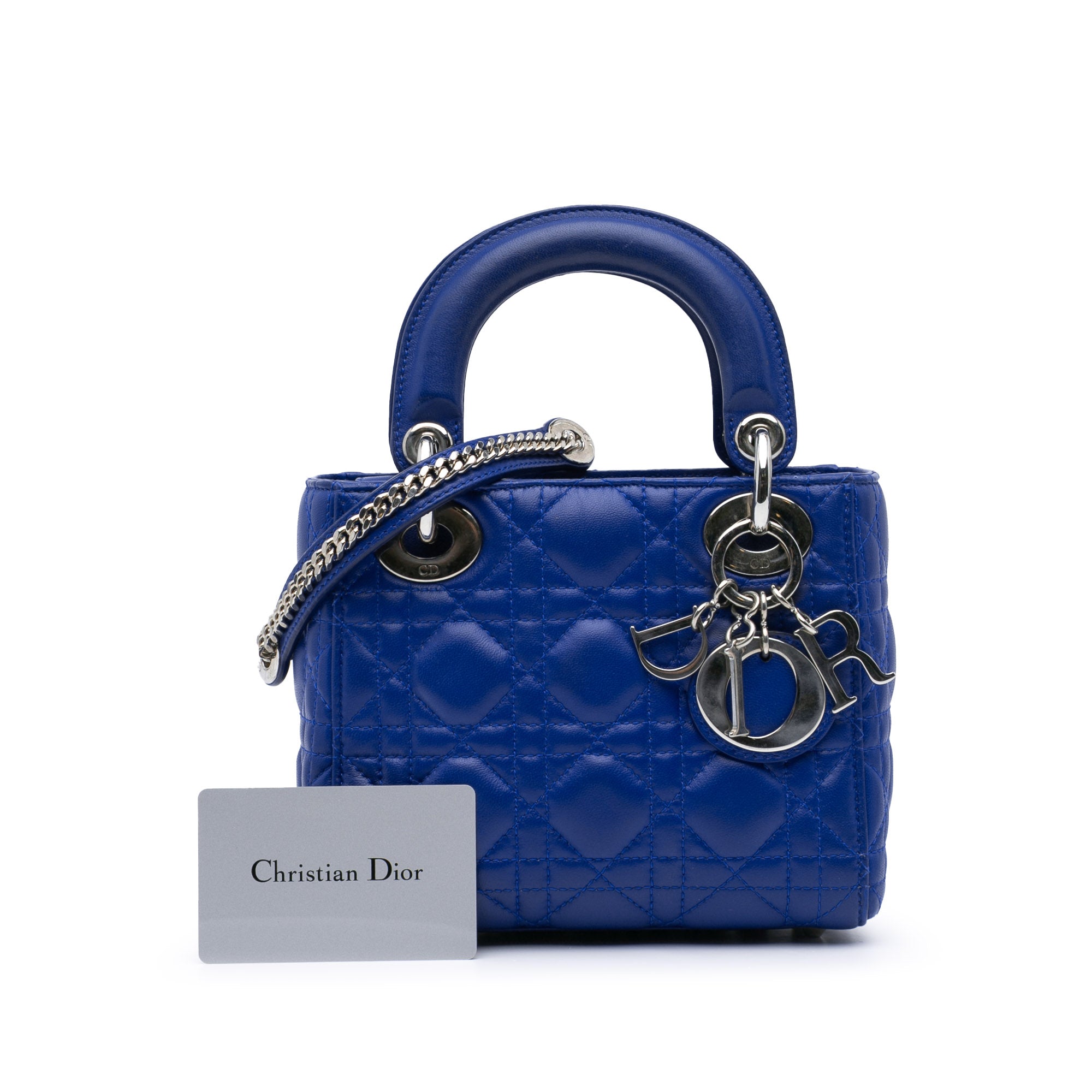 Dior Mini Lambskin Cannage Lady Dior - image 10