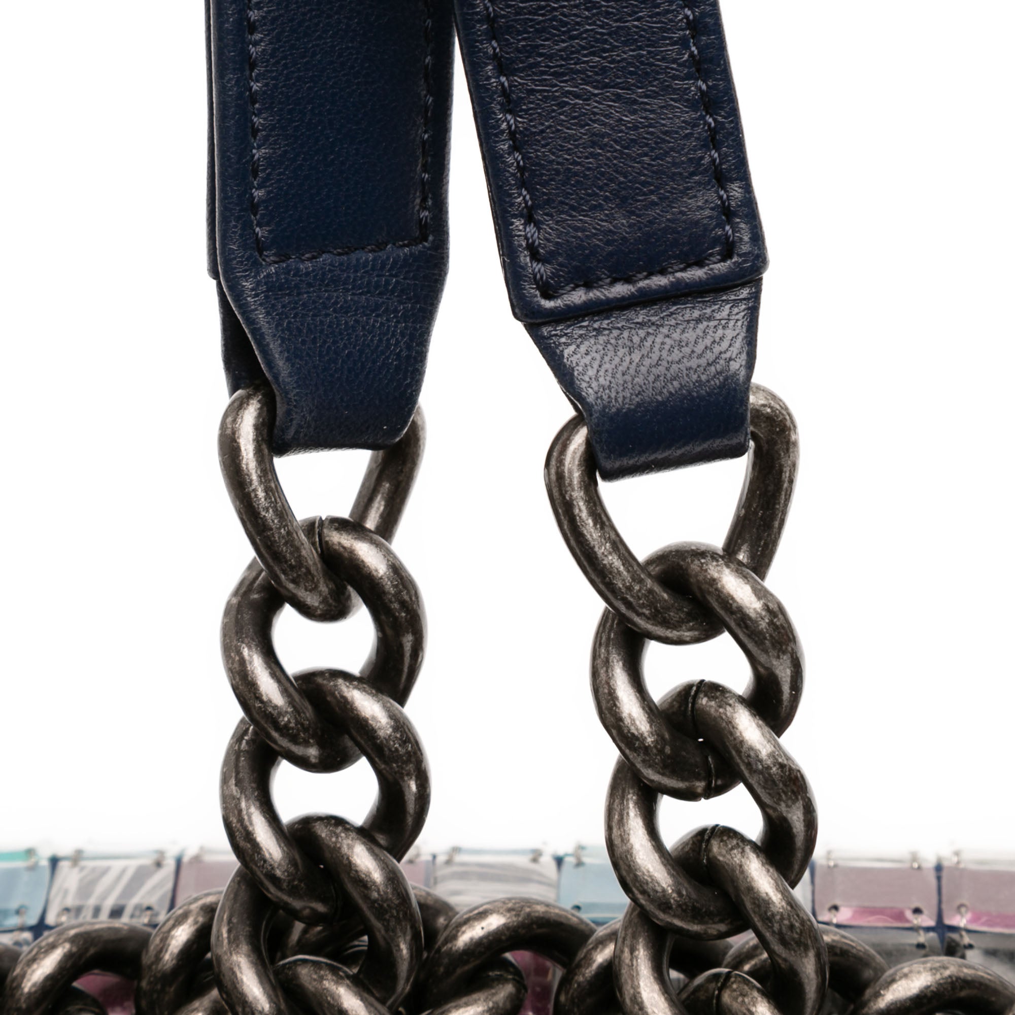 Chanel Small Lambskin Tile Mosaic Boy Flap - image 8