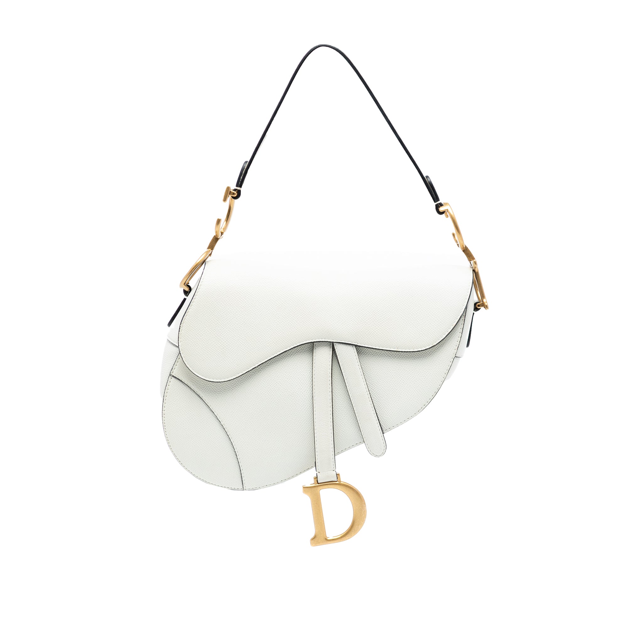 Dior Grained Calfskin Saddle Bag - image 1