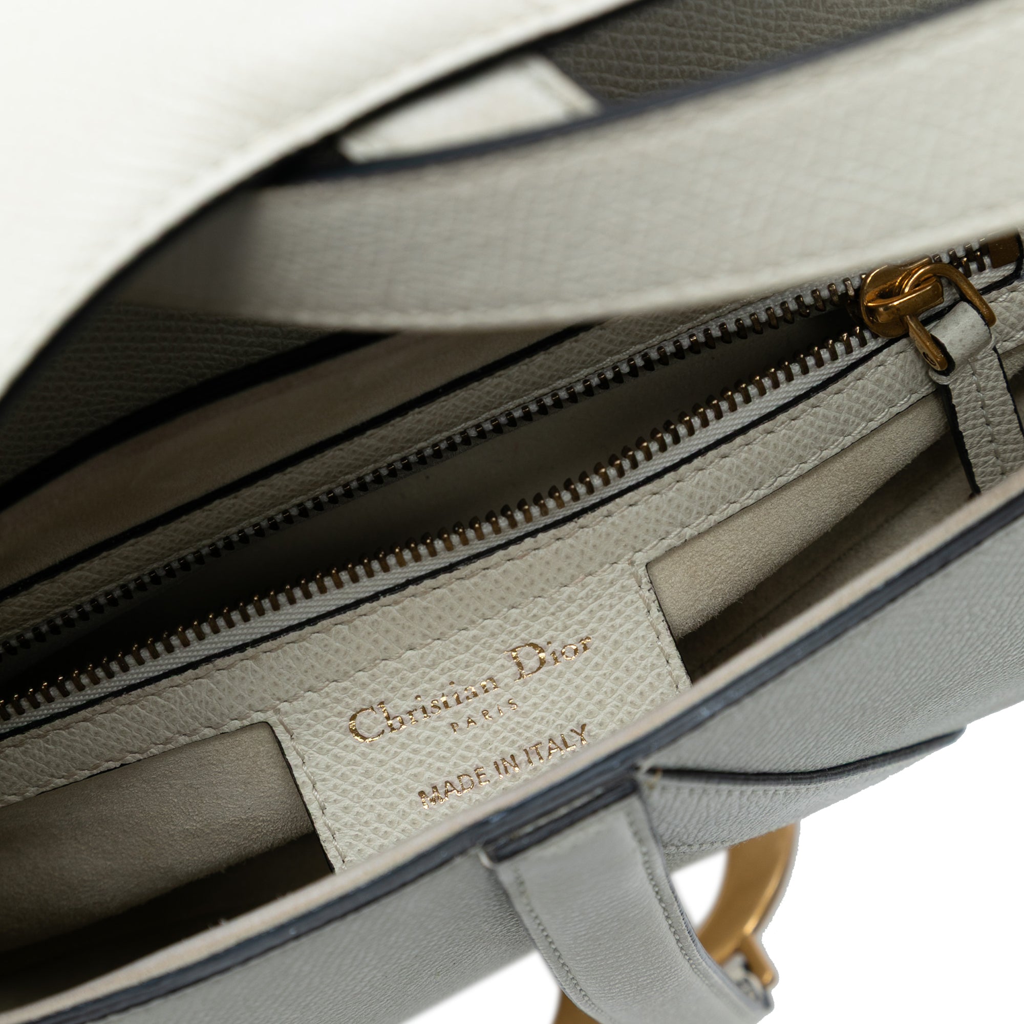 Dior Grained Calfskin Saddle Bag - image 5