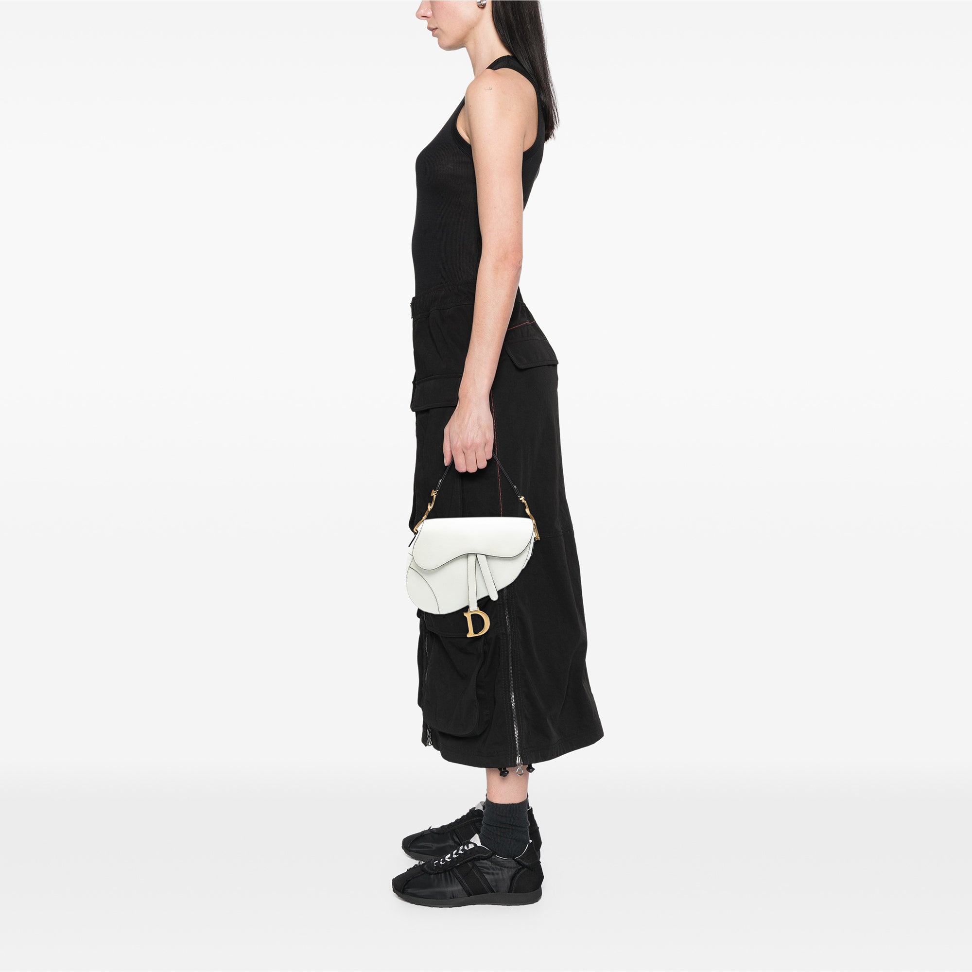 Dior Grained Calfskin Saddle Bag - image 7