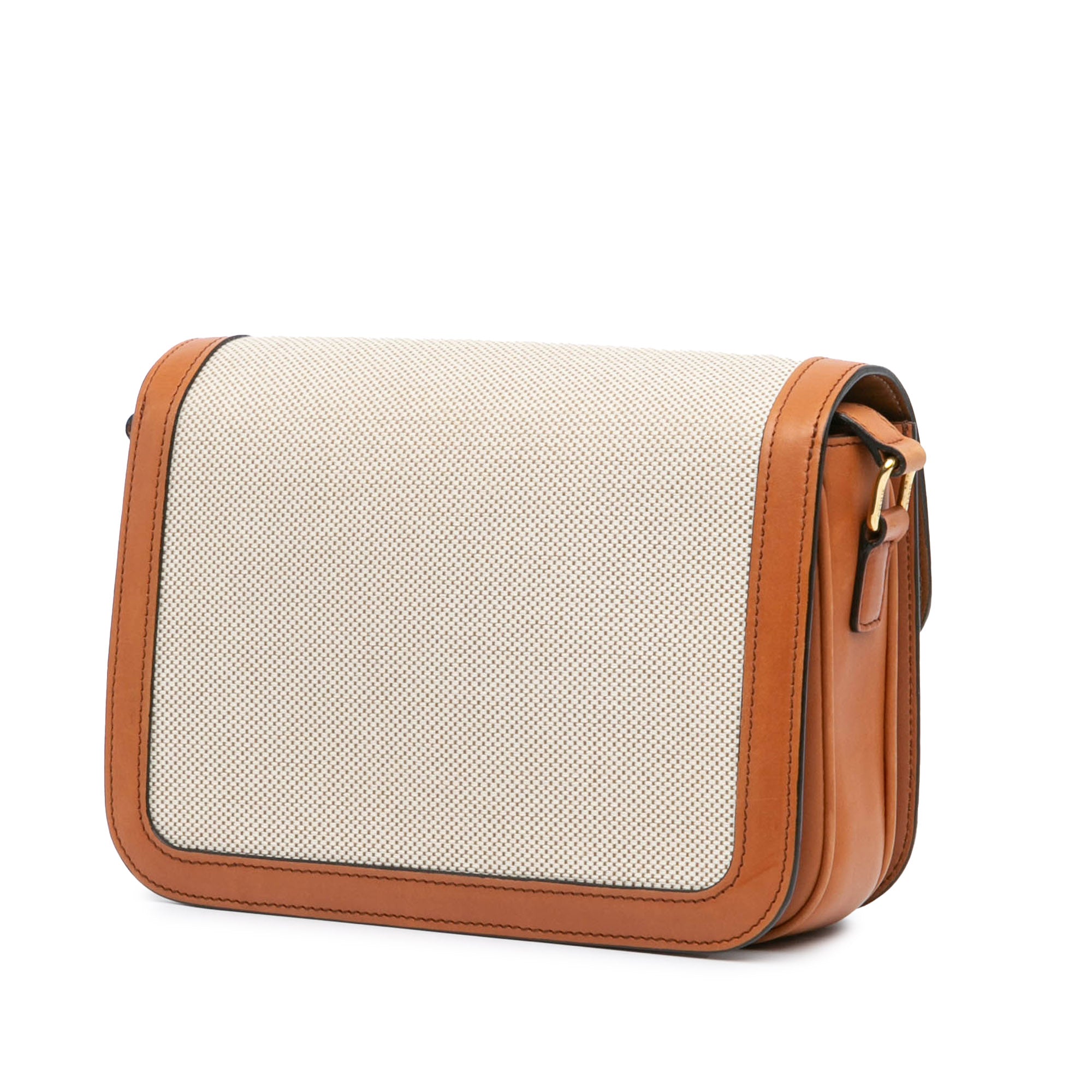 Celine Classique Canvas and Calfskin Triomphe Crossbody - image 2