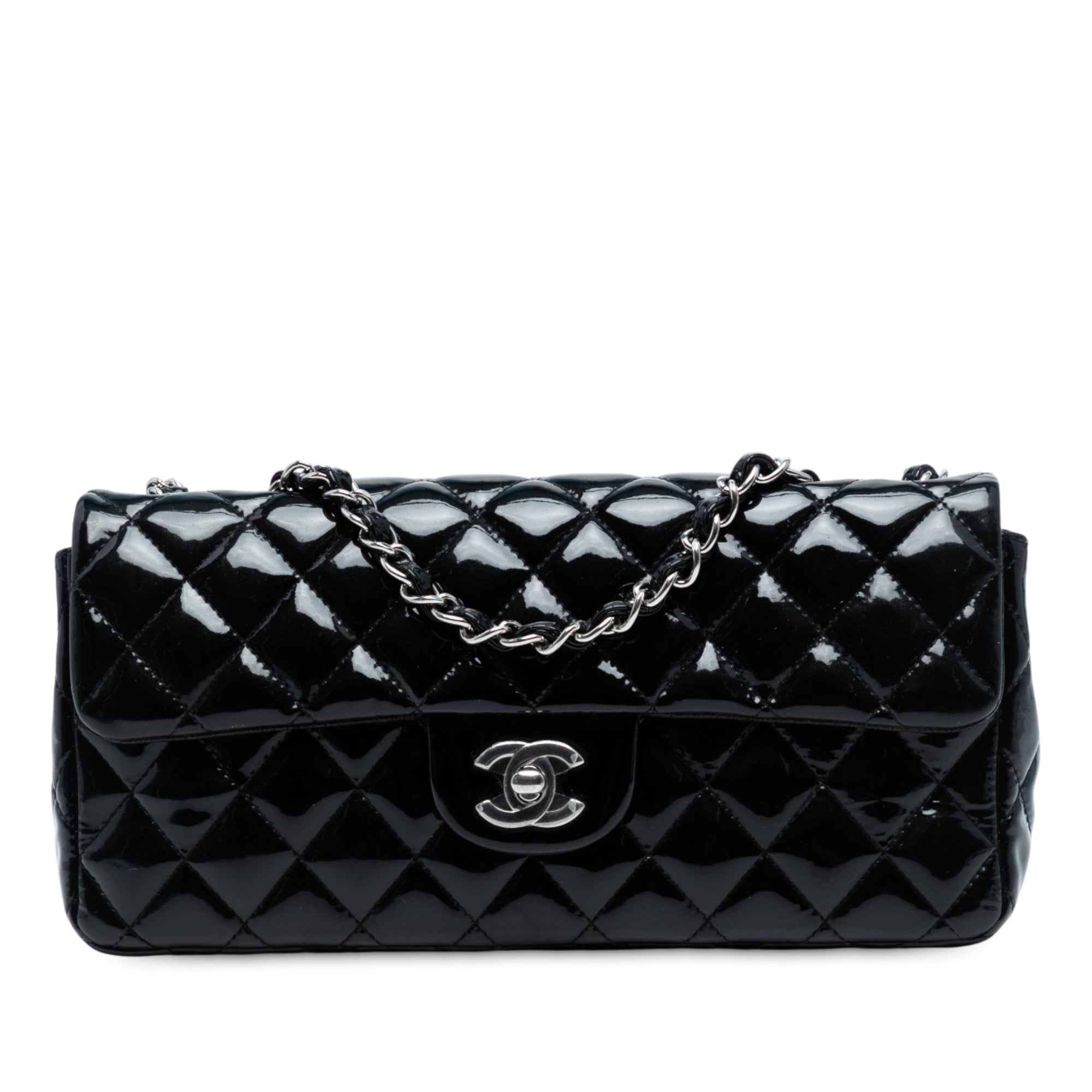 Chanel Classic Patent East West Single Flap - image 1