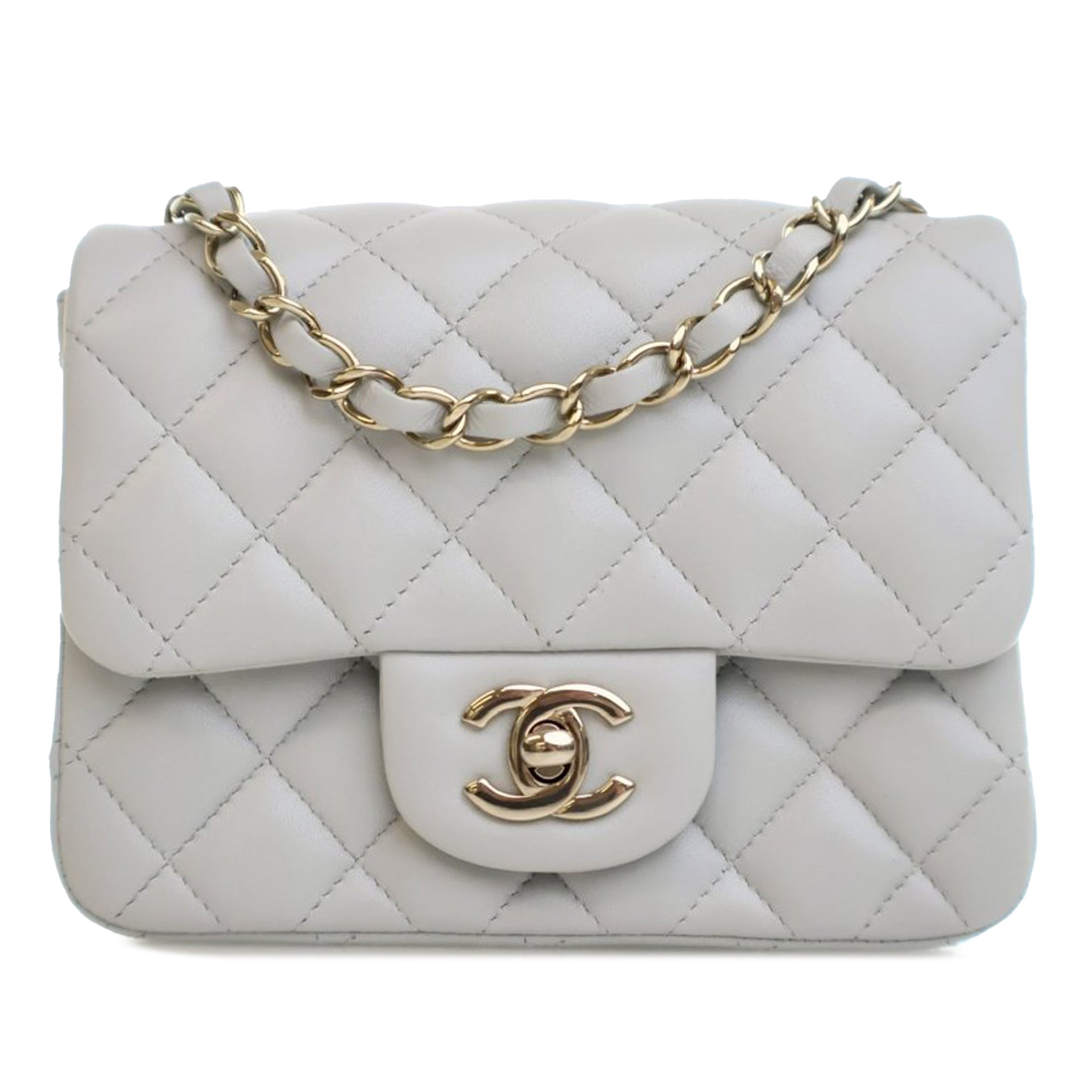 Chanel Mini Square Classic Lambskin Single Flap - image 1