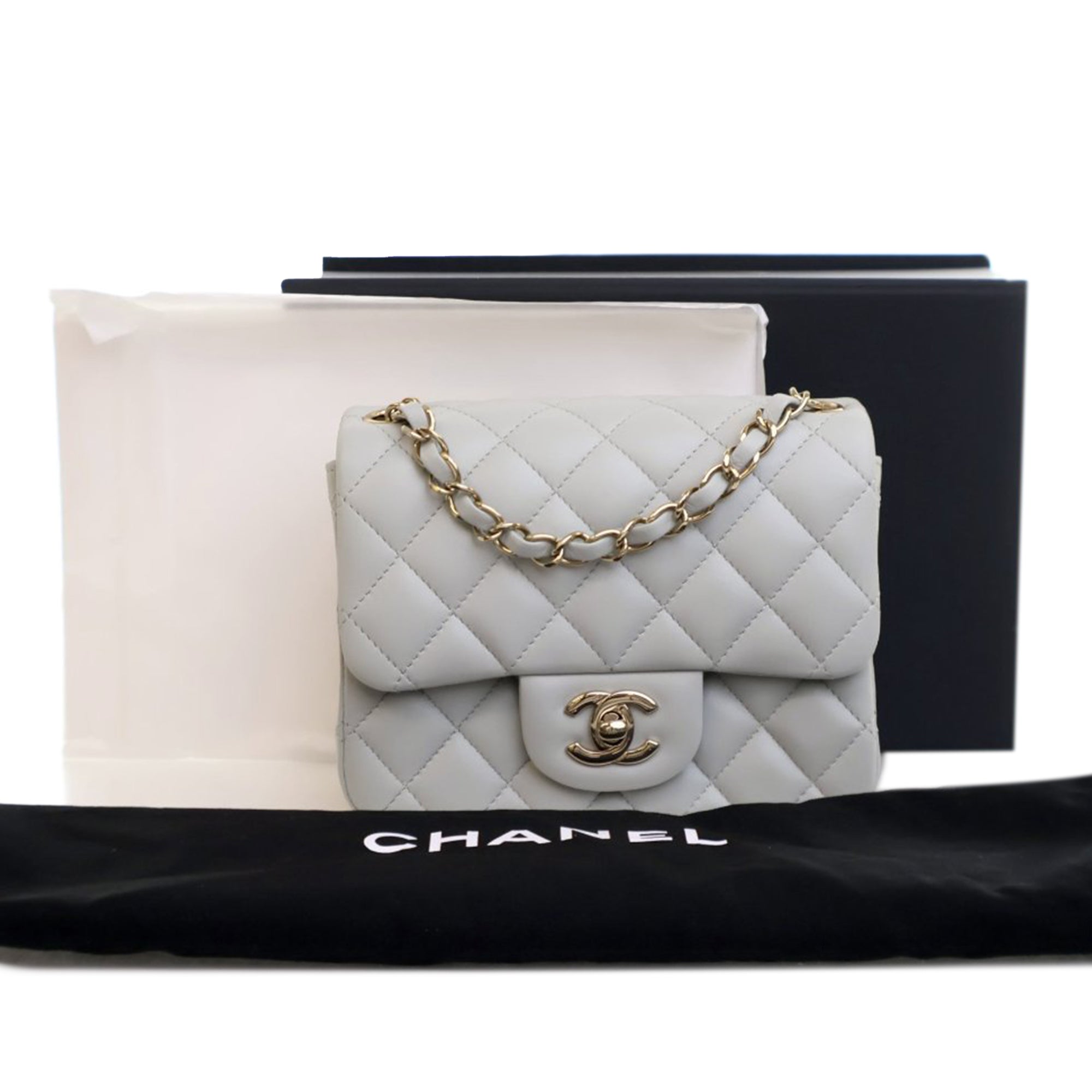 Chanel Mini Square Classic Lambskin Single Flap - image 12
