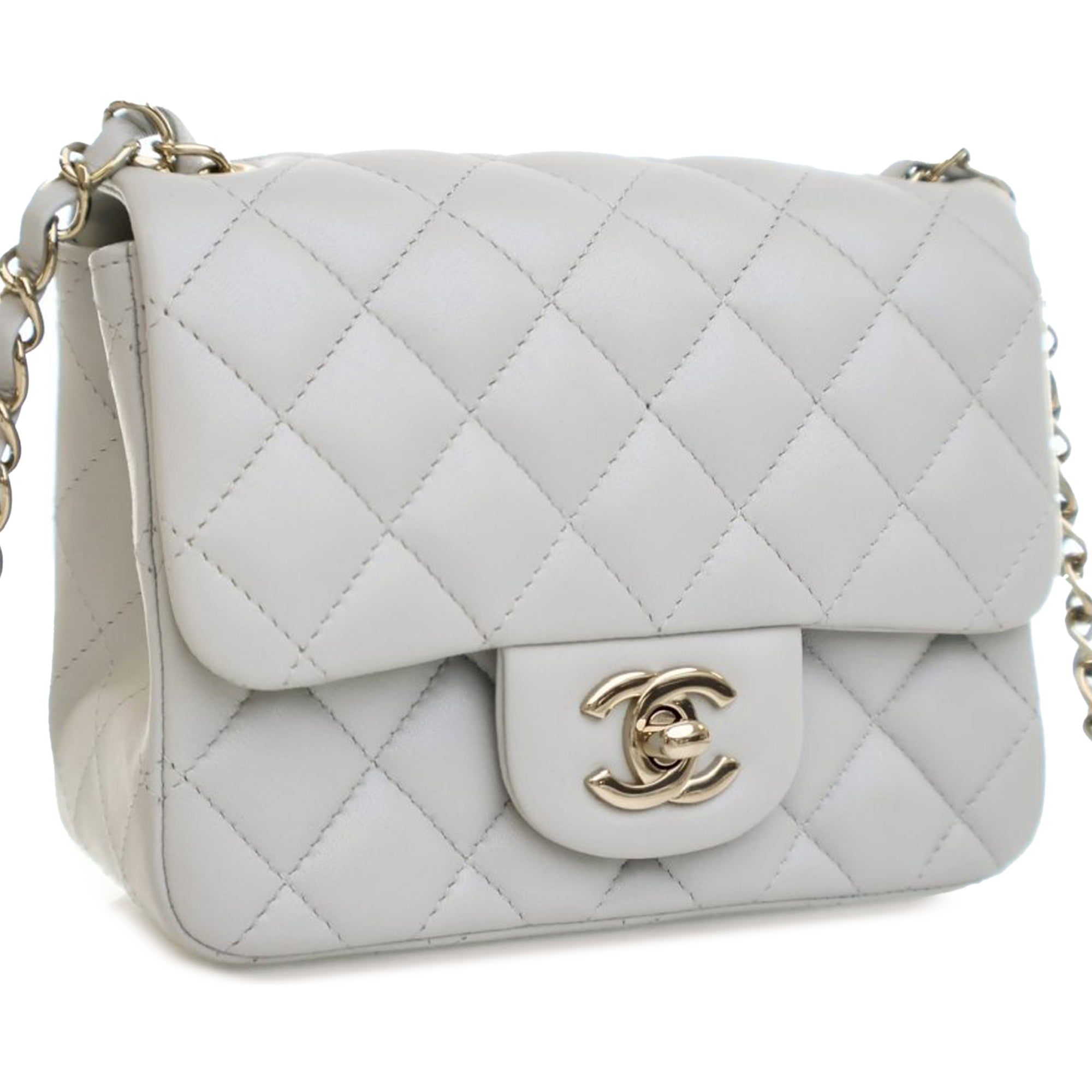 Chanel Mini Square Classic Lambskin Single Flap - image 2