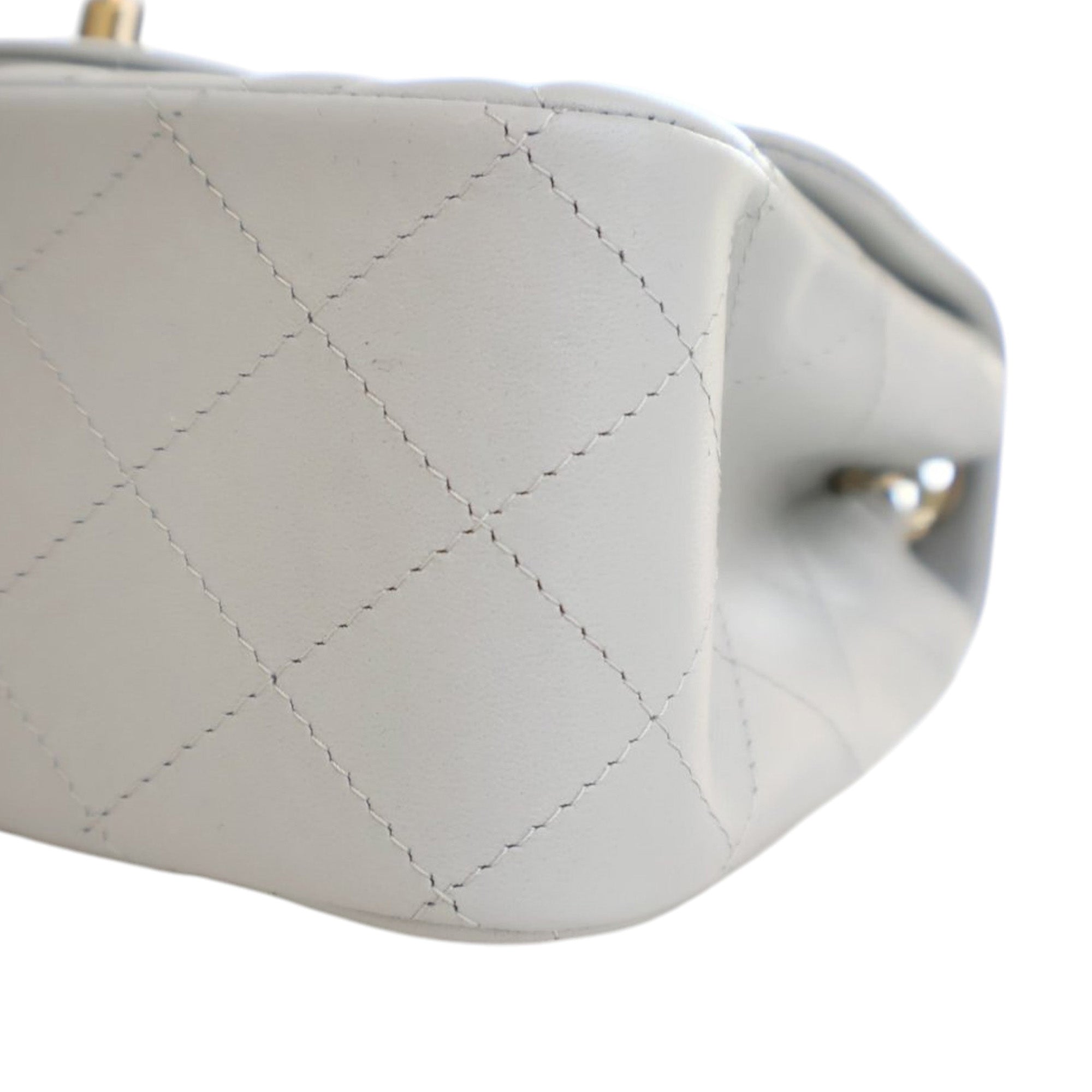 Chanel Mini Square Classic Lambskin Single Flap - image 7