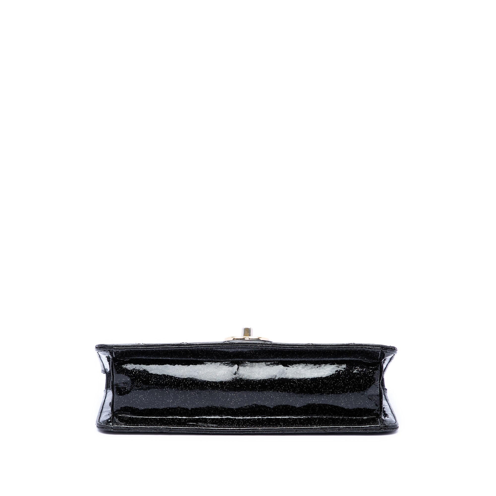 Chanel Quilted Patent Glitter Evening Star East West Flap - image 3
