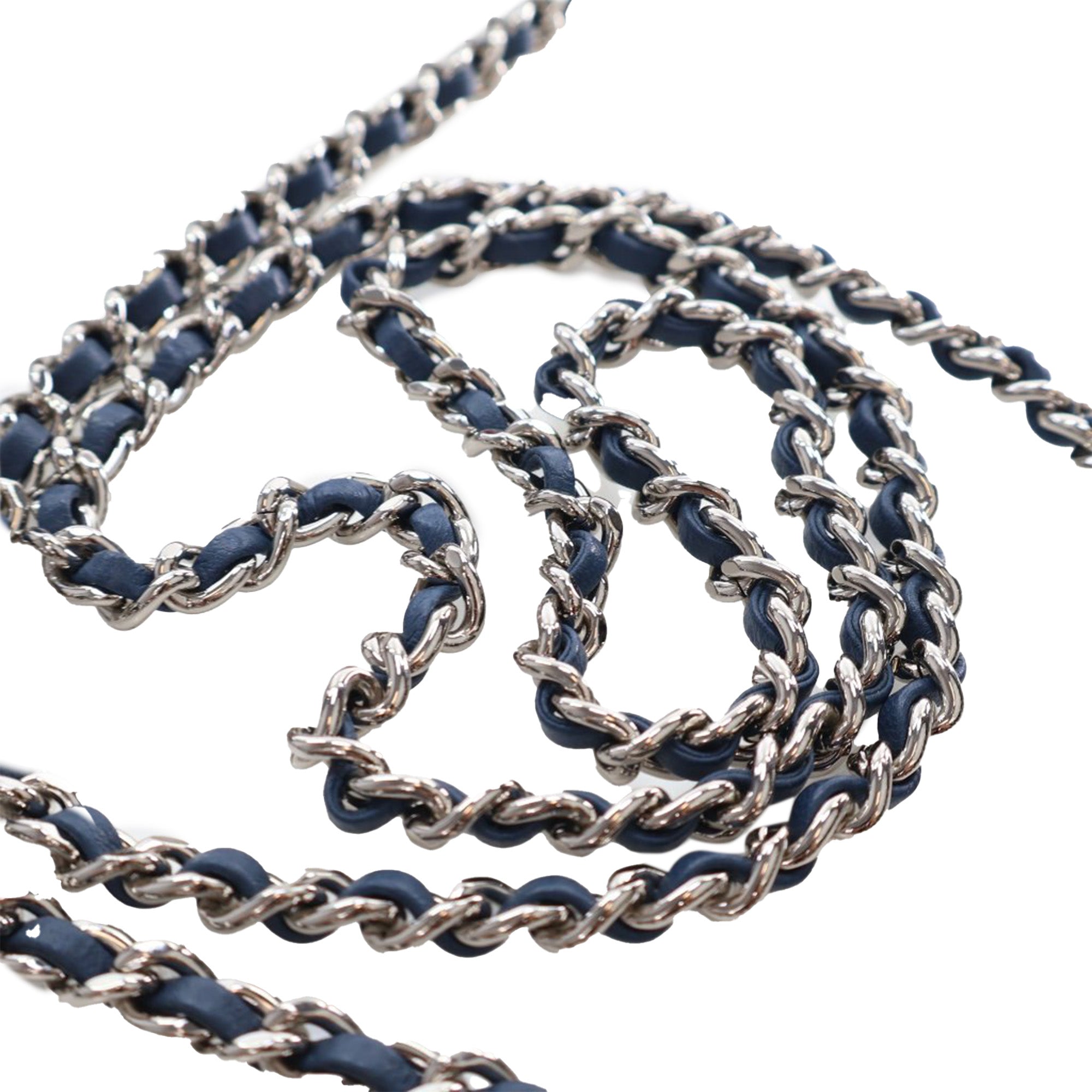 Chanel Crystal Embellished Lambskin Boy Wallet On Chain - image 10