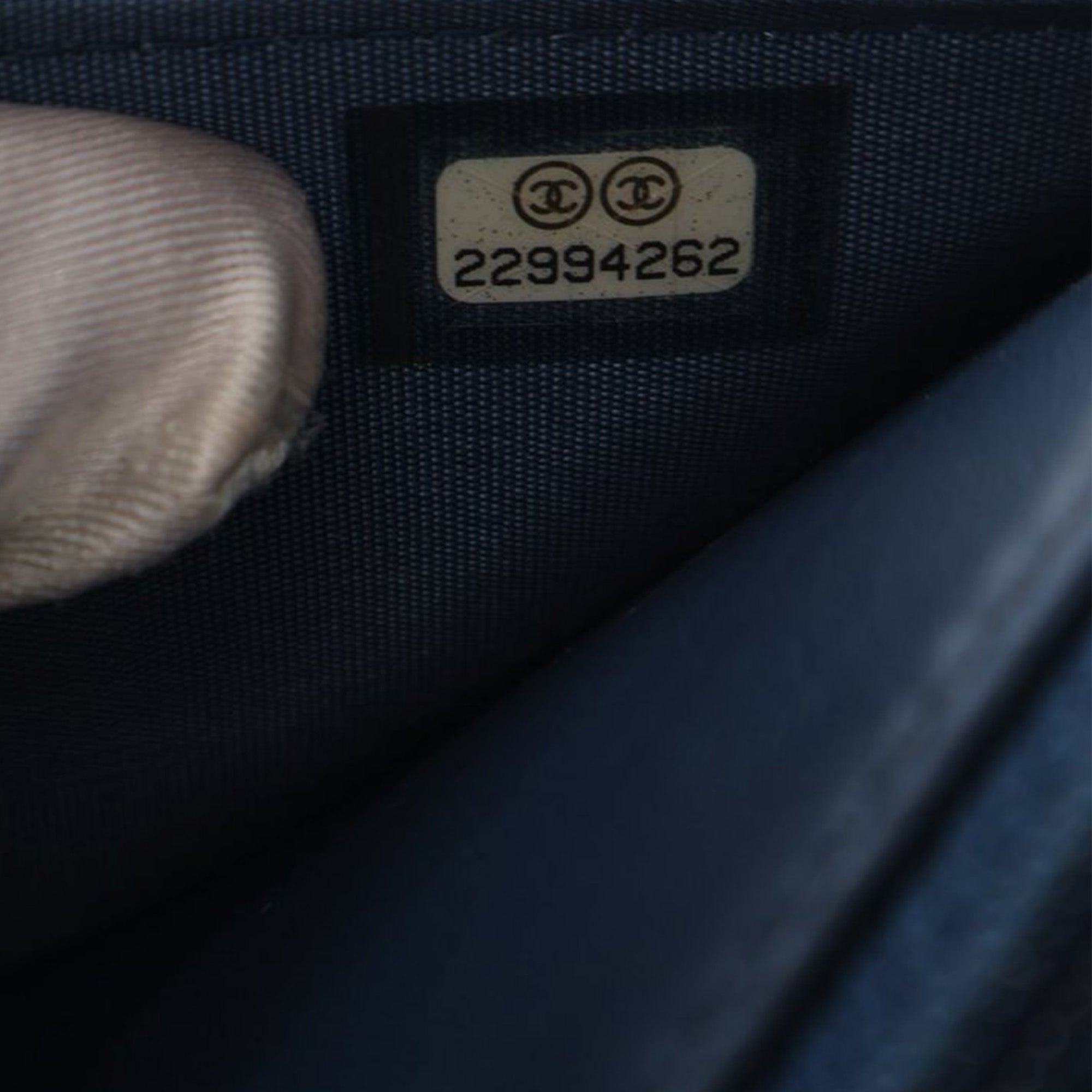 Chanel Crystal Embellished Lambskin Boy Wallet On Chain - image 6