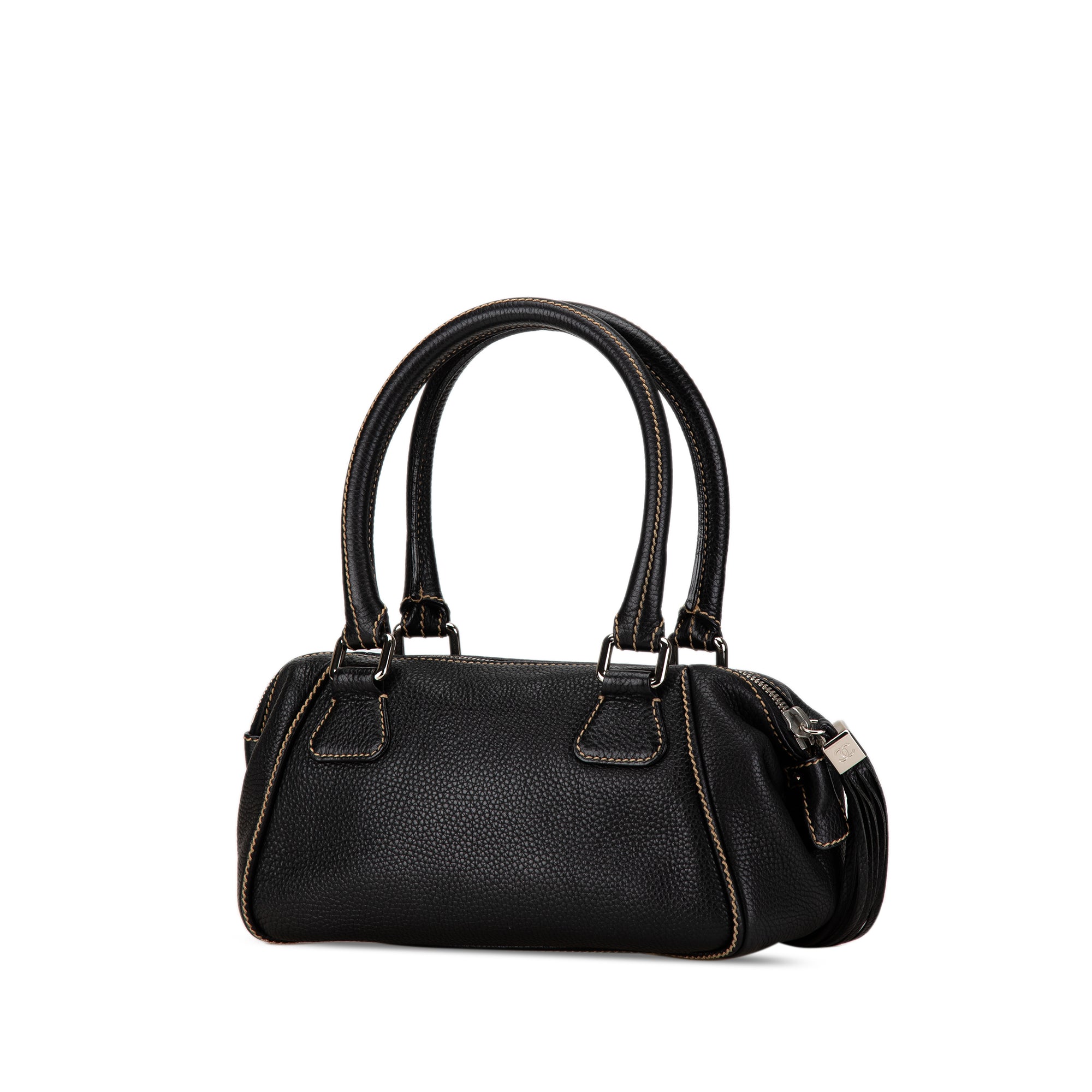 Chanel Medium Pebbled Calfskin LAX Tassel Handbag - image 2