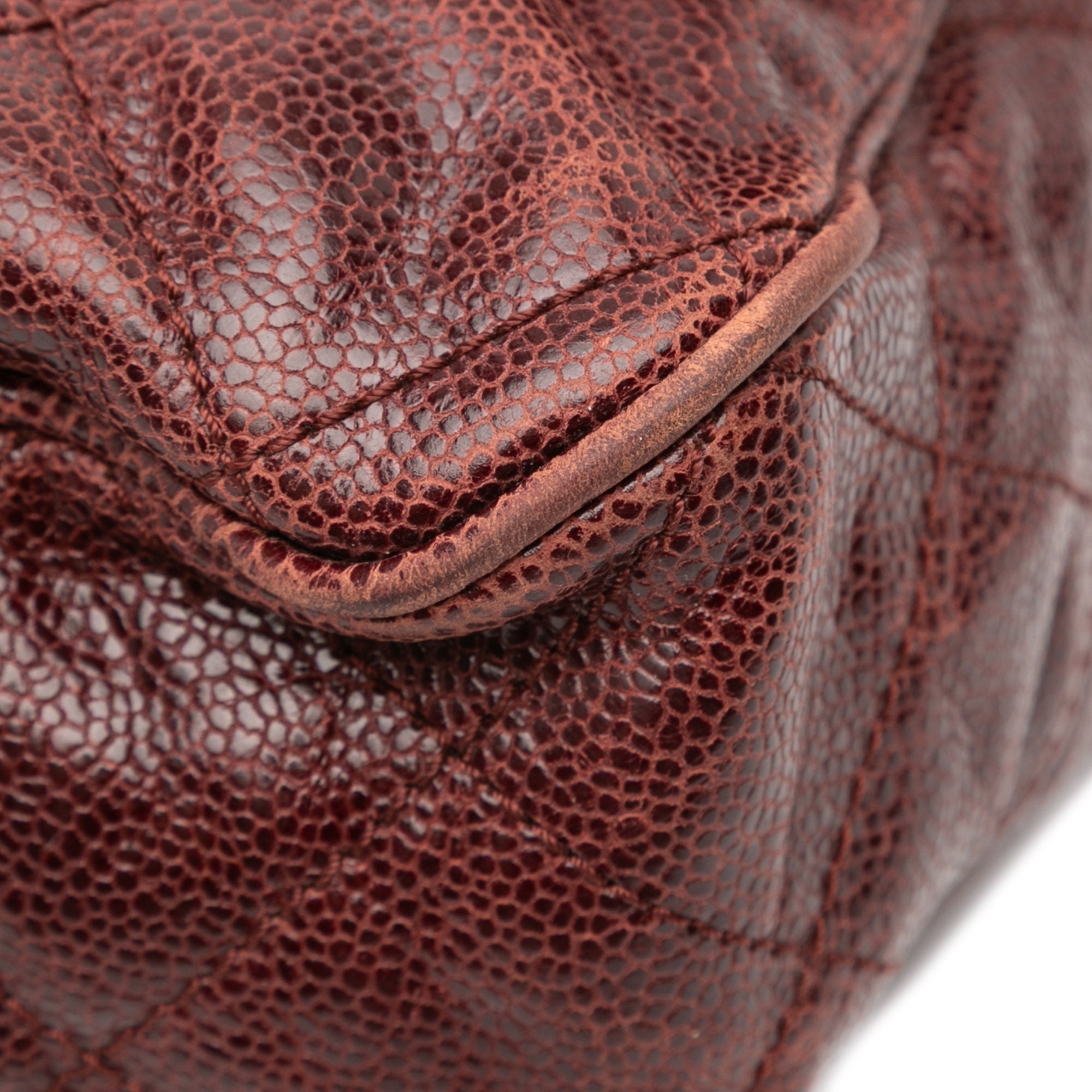 Chanel Large Quilted Glazed Caviar Shiva Flap - image 9