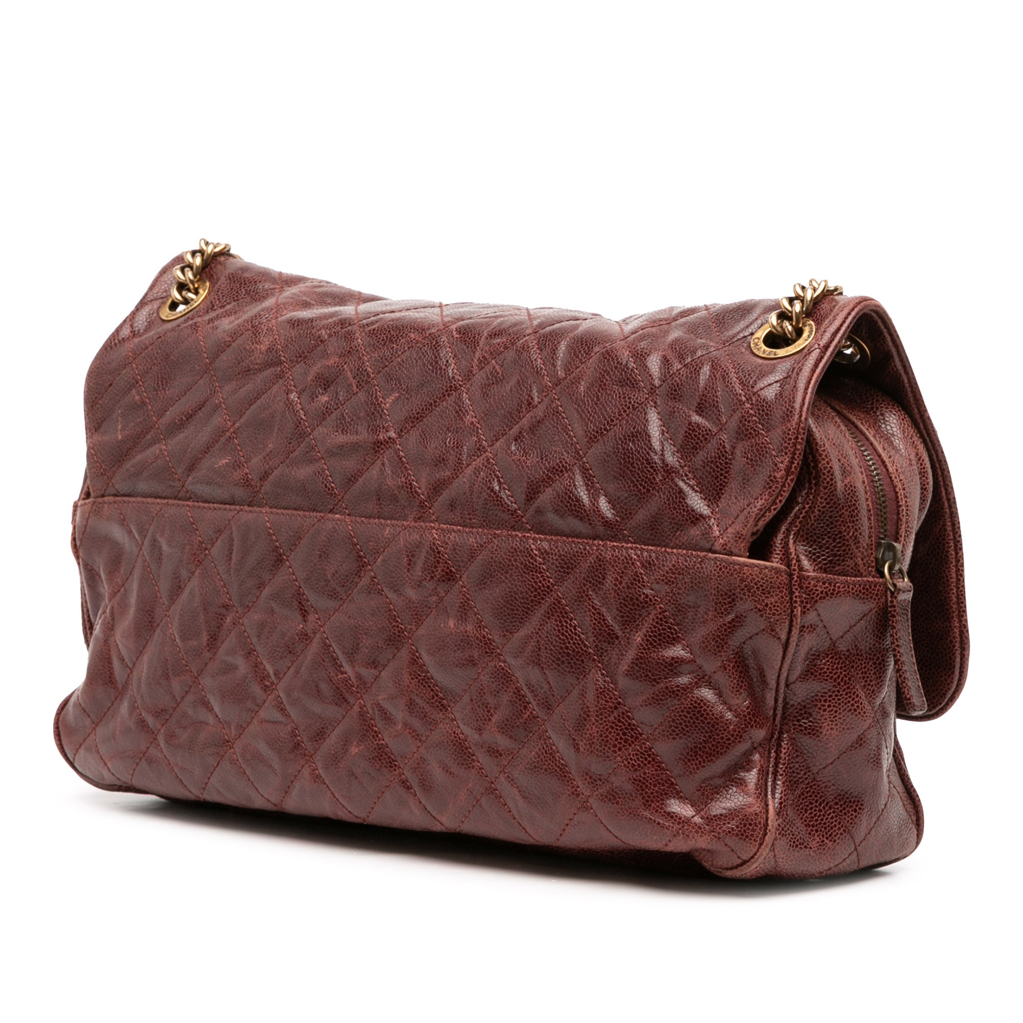 Chanel Large Quilted Glazed Caviar Shiva Flap - image 2