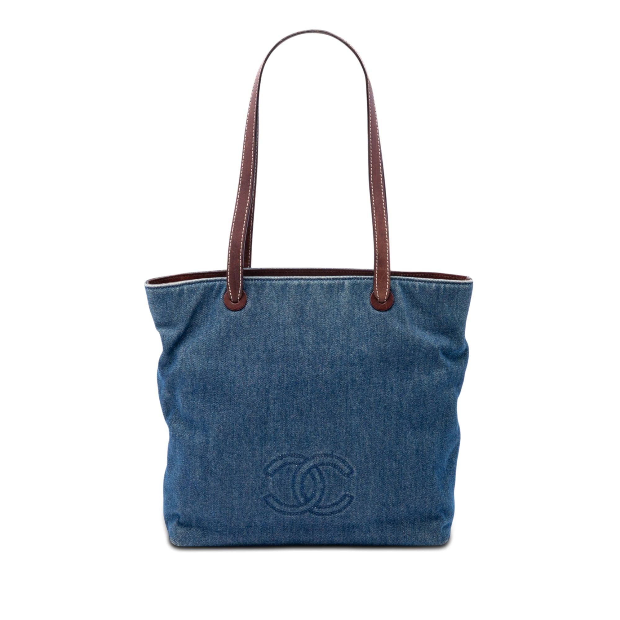 Chanel CC Denim Tote - image 1