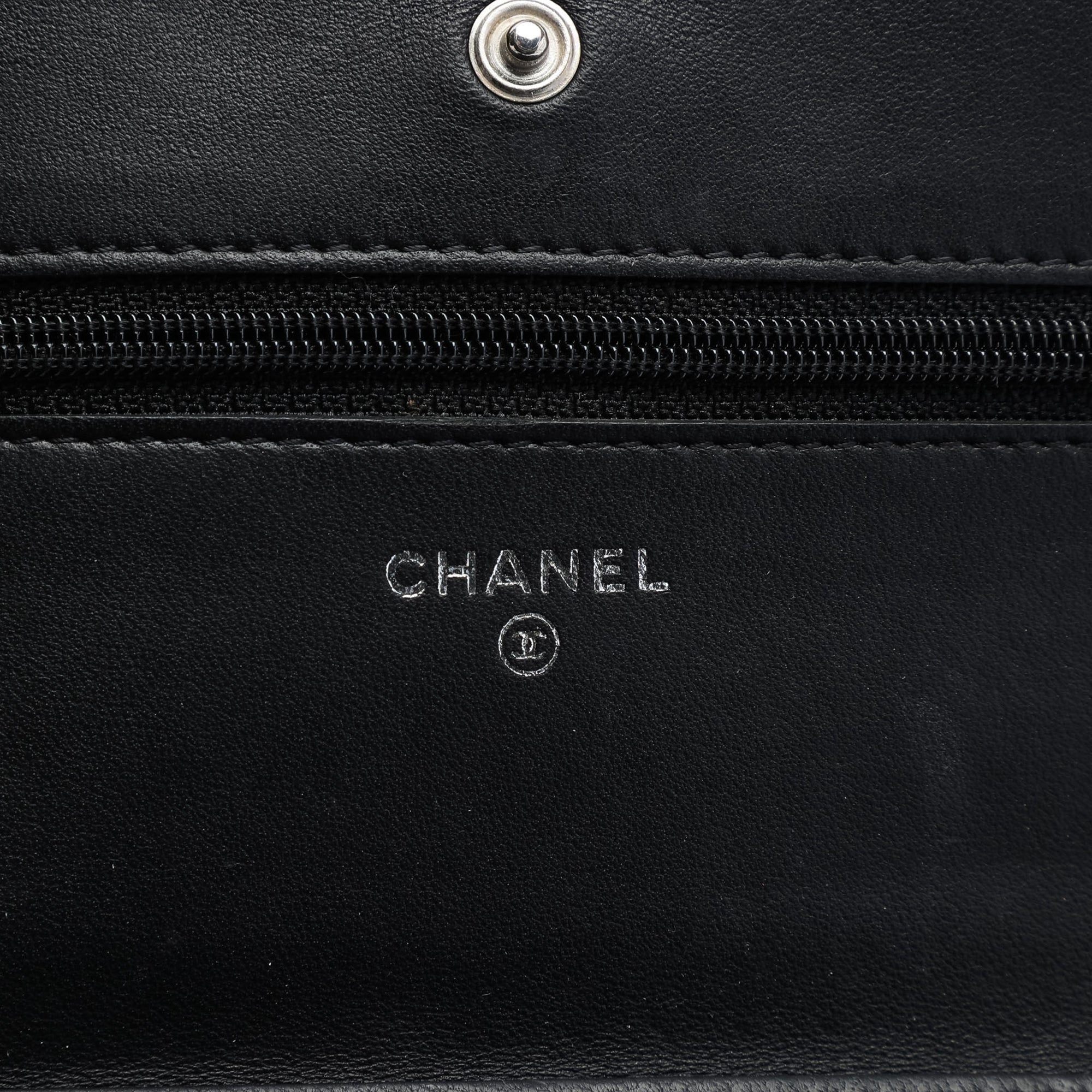 Chanel CC Quilted Lambskin Wallet On Chain - image 5