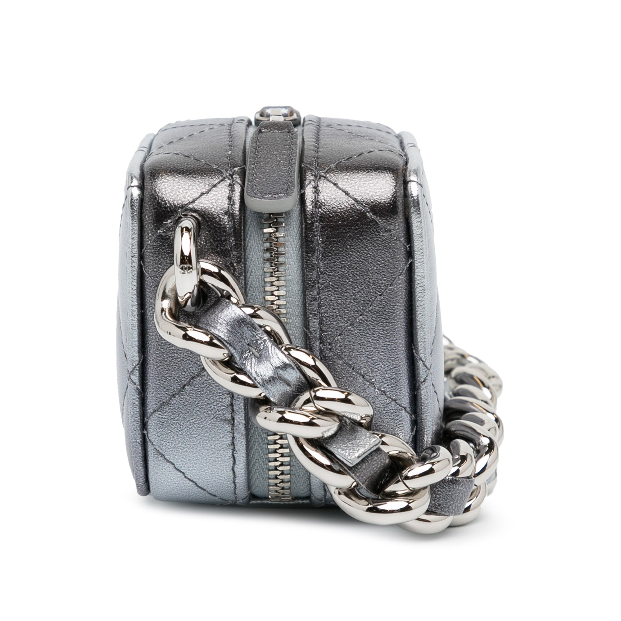 Chanel Metallic Lambskin Coco Punk Cube Bag - image 3