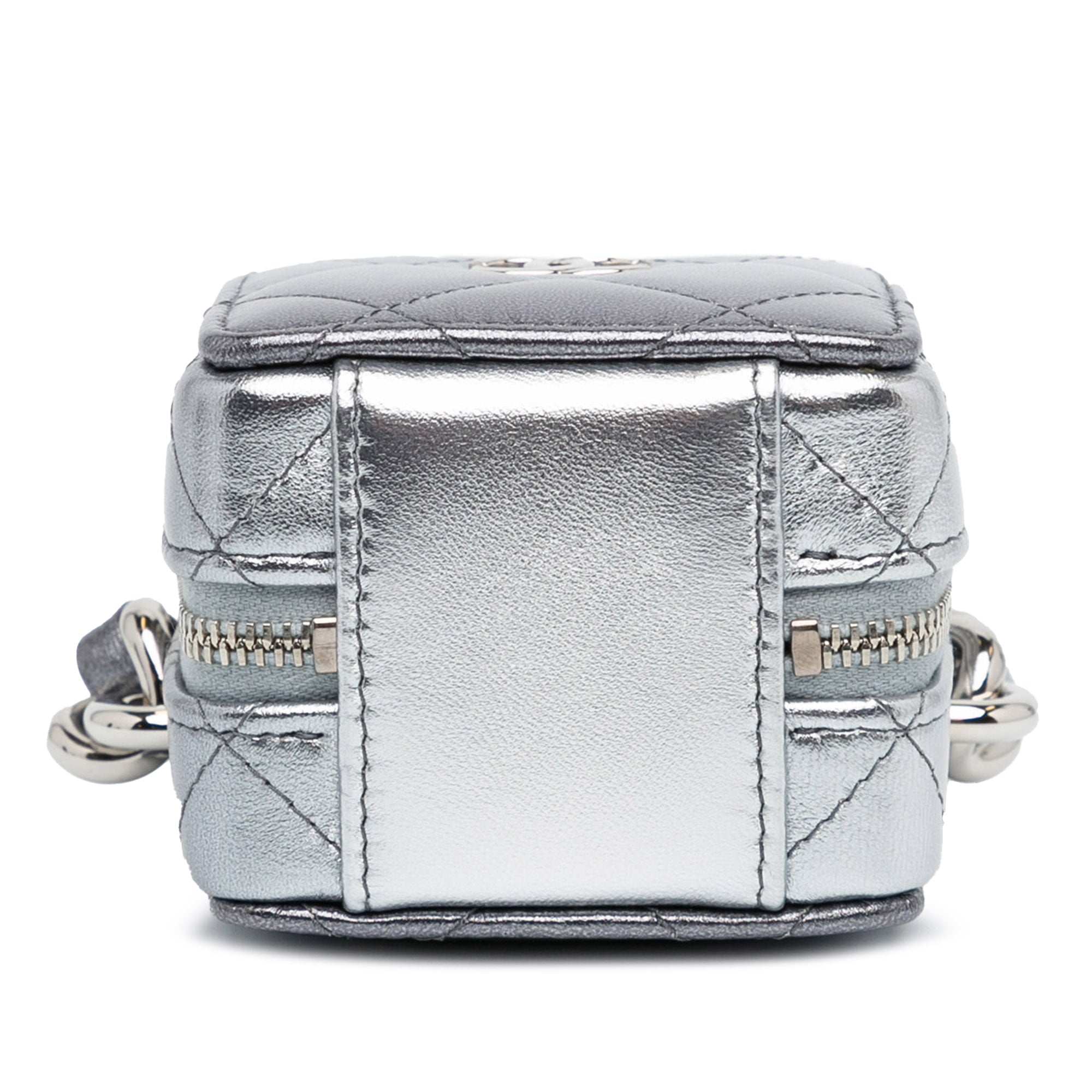 Chanel Metallic Lambskin Coco Punk Cube Bag - image 5