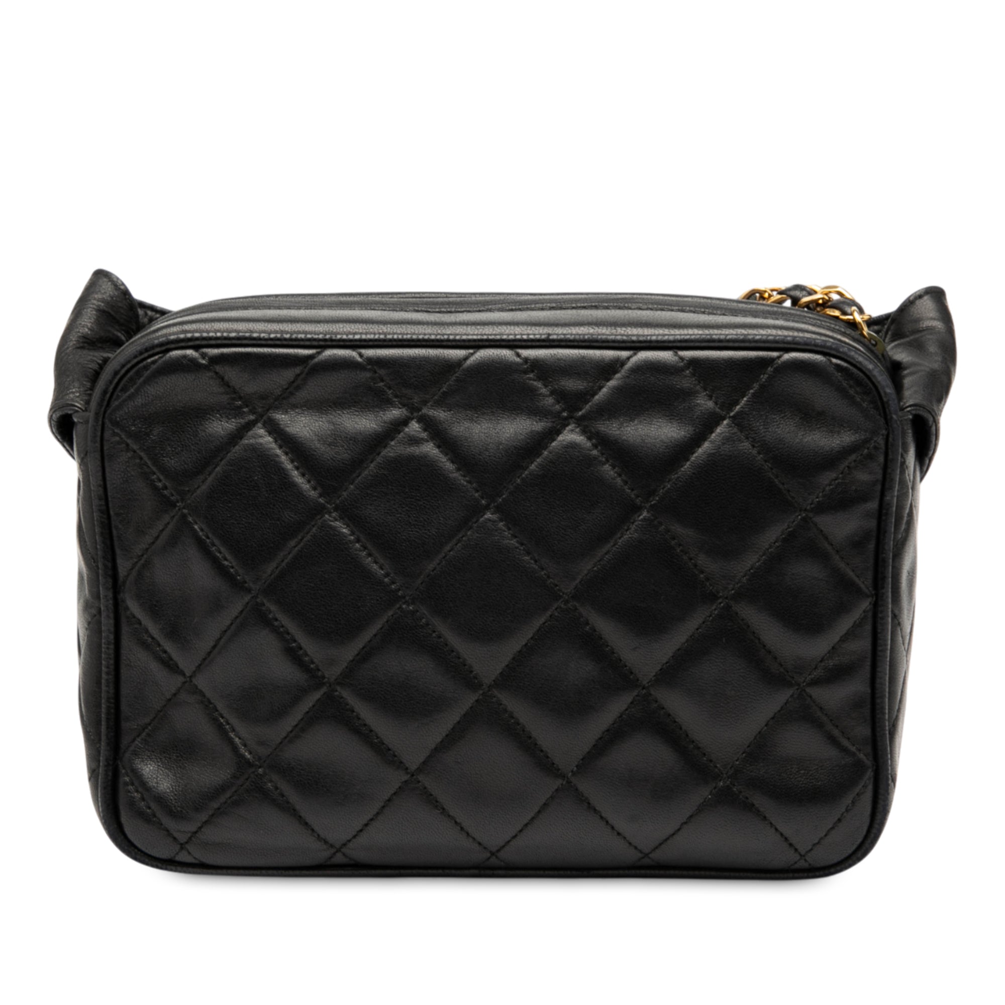 Chanel Mini CC Diamond Quilted Lambskin Tassel Camera Bag - image 2