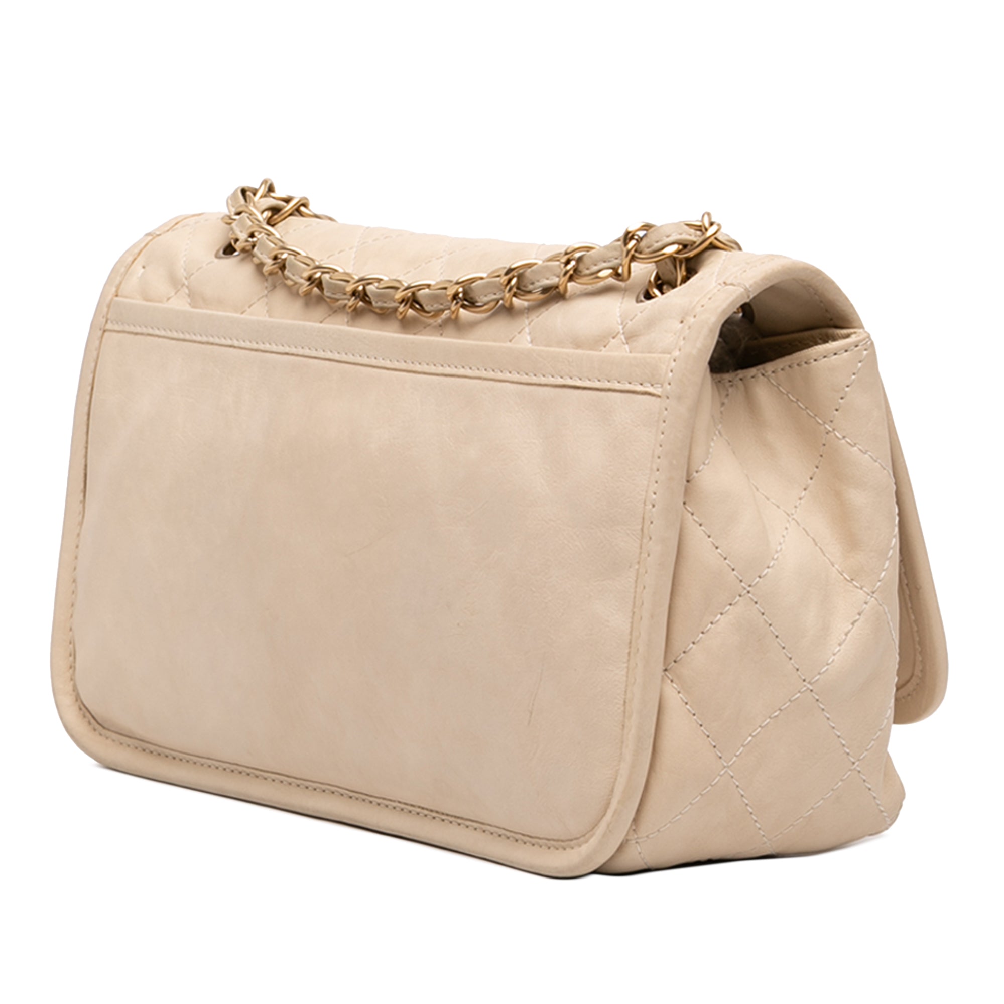 Chanel Medium Quilted Lambskin Reissue 2.55 Natural Beauty Split Pocket Flap - image 2