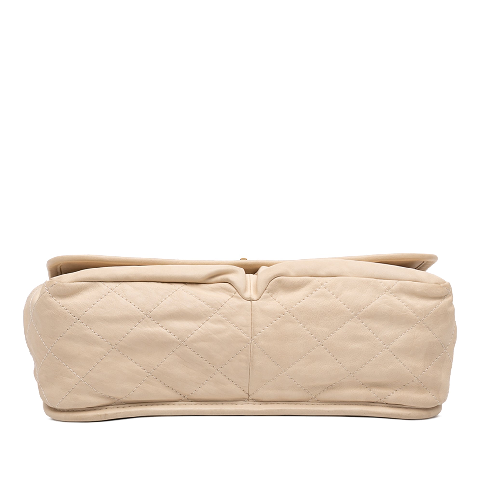 Chanel Medium Quilted Lambskin Reissue 2.55 Natural Beauty Split Pocket Flap - image 3