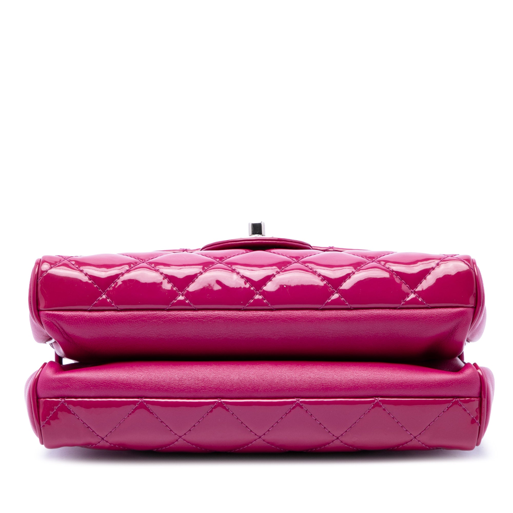 Chanel Medium CC Quilted Patent Double Compartment Flap - image 3