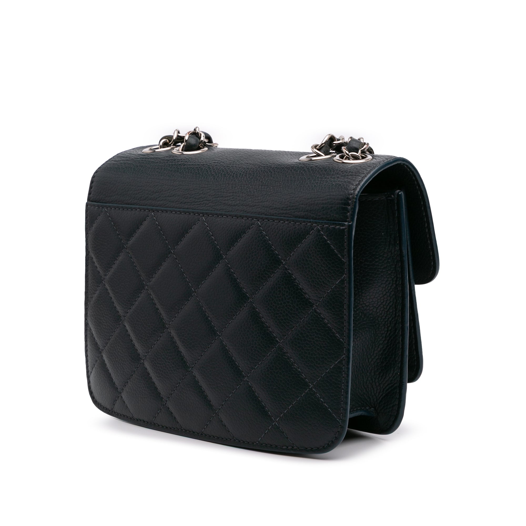 Chanel Mini Quilted Caviar CC Box Flap - image 2