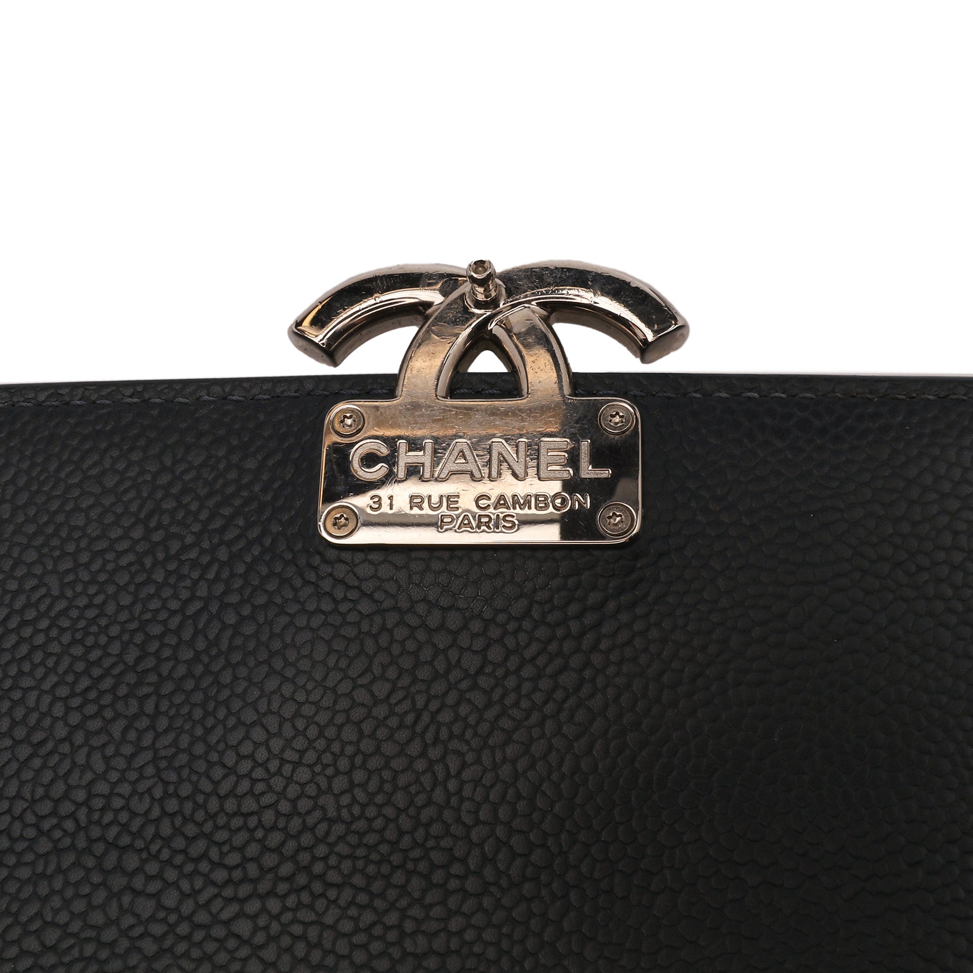 Chanel Mini Quilted Caviar CC Box Flap - image 6