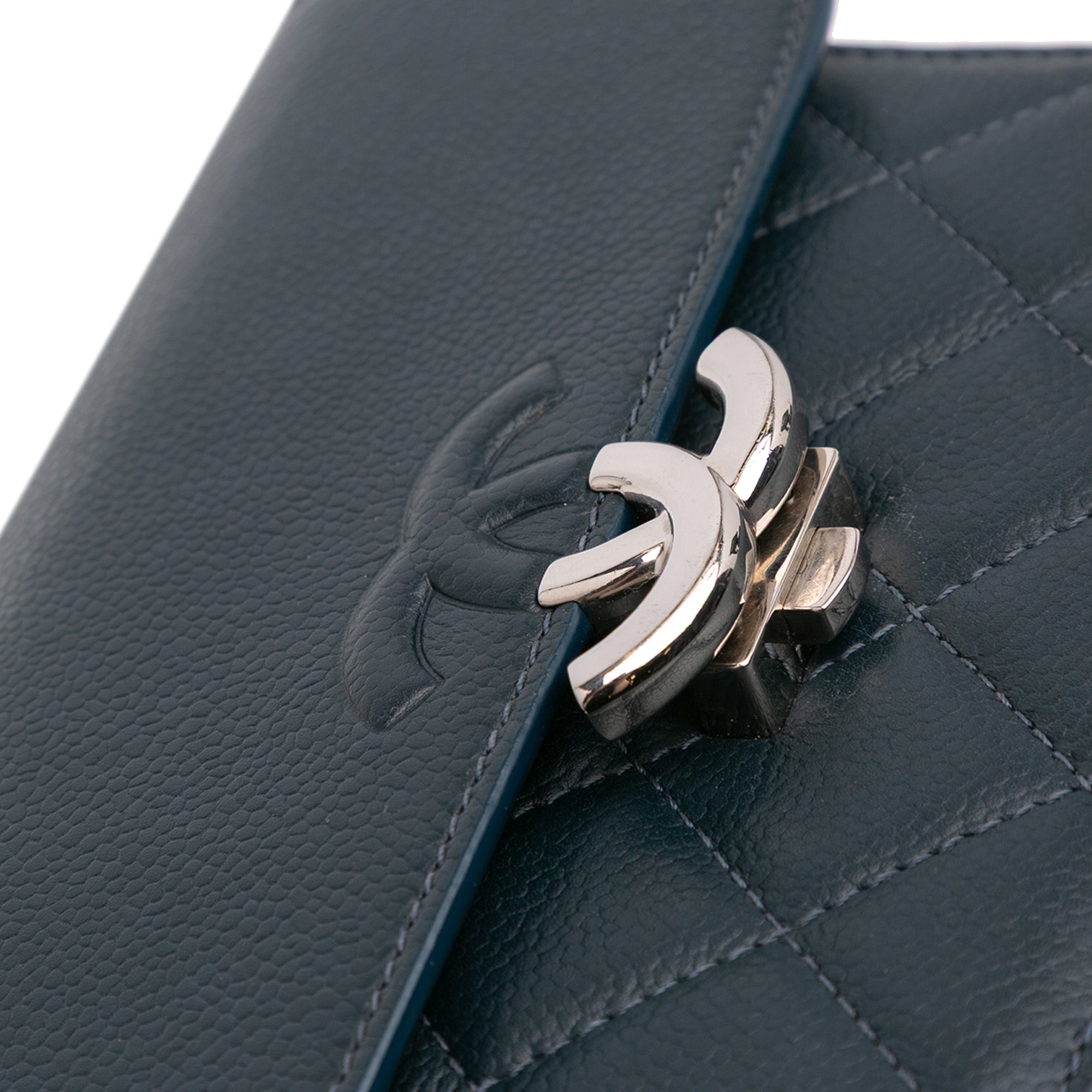 Chanel Mini Quilted Caviar CC Box Flap - image 7