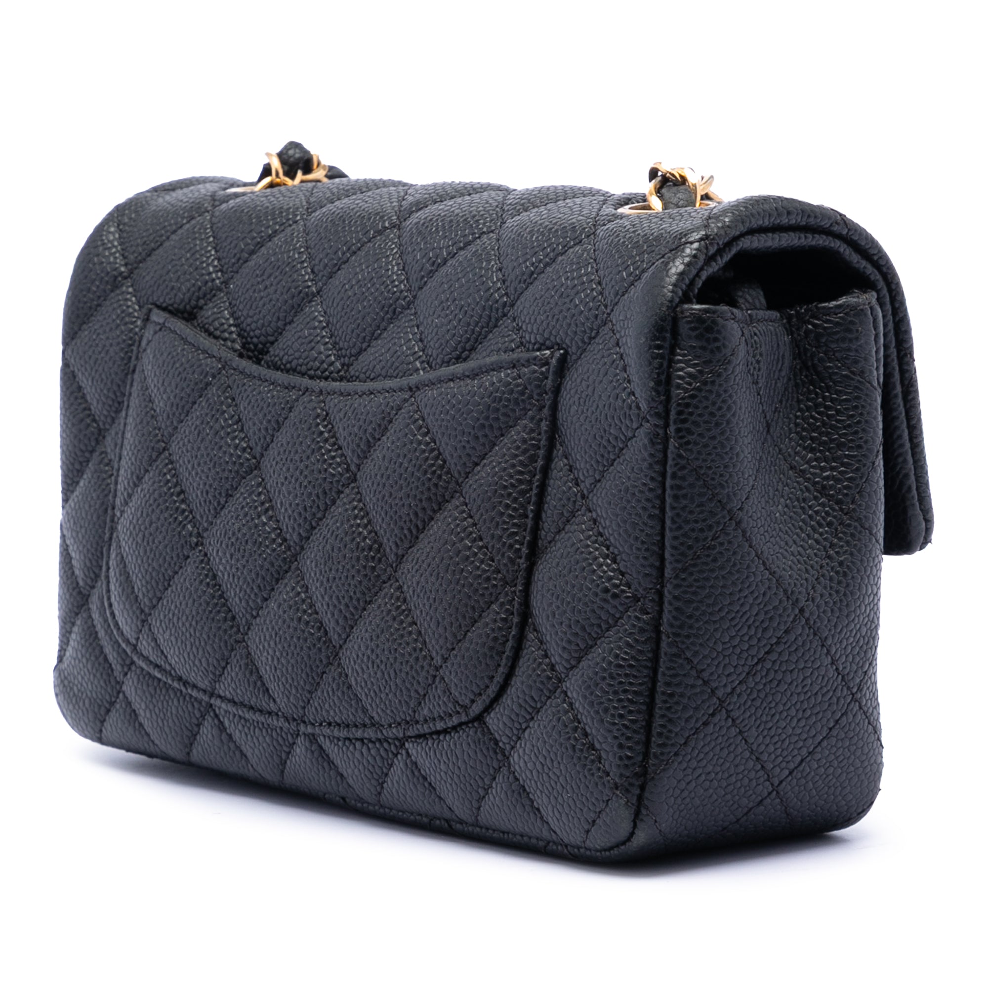 Chanel Mini Rectangular Classic Caviar Single Flap - image 3