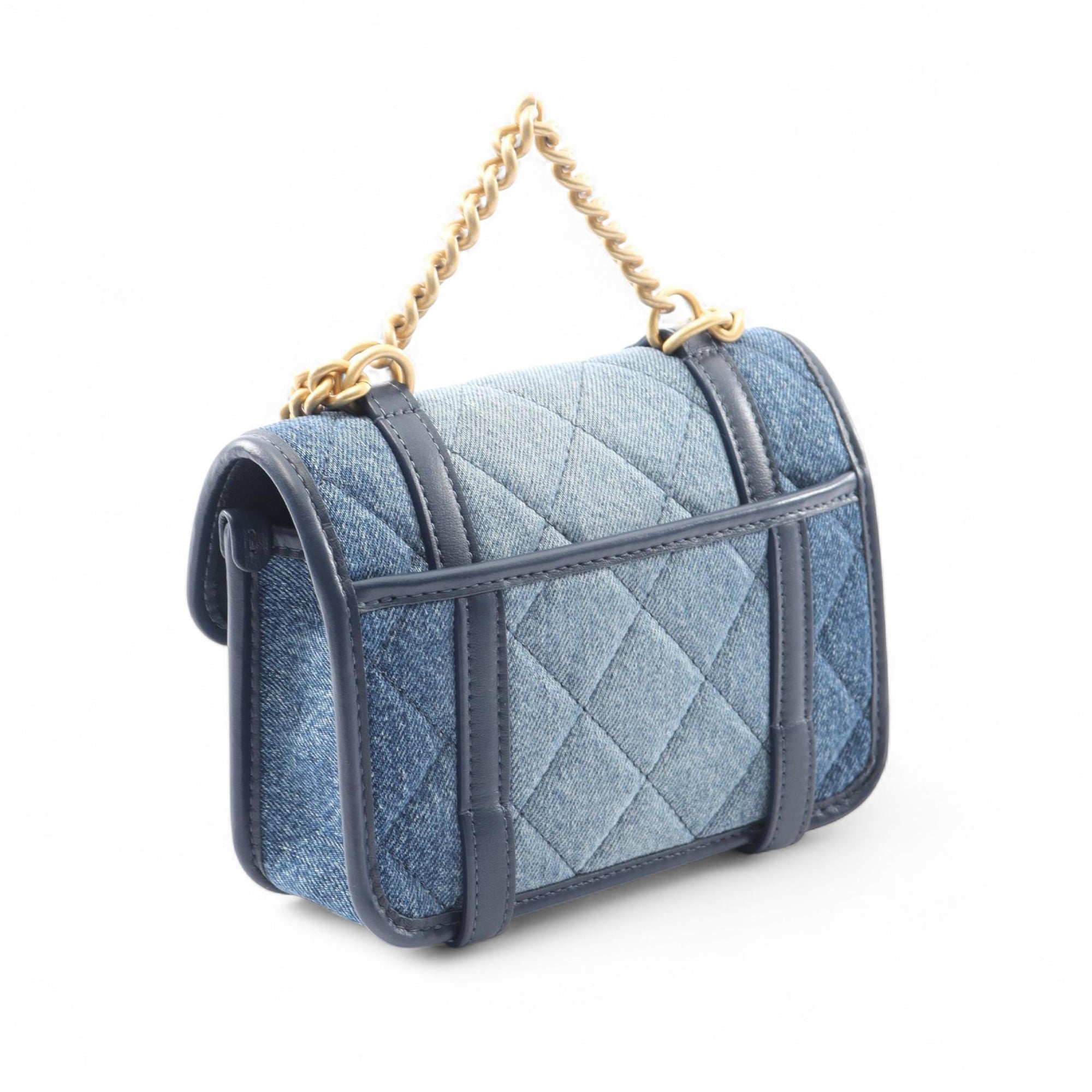 Chanel Mini Quilted Denim Ombre Flap Bag - image 2