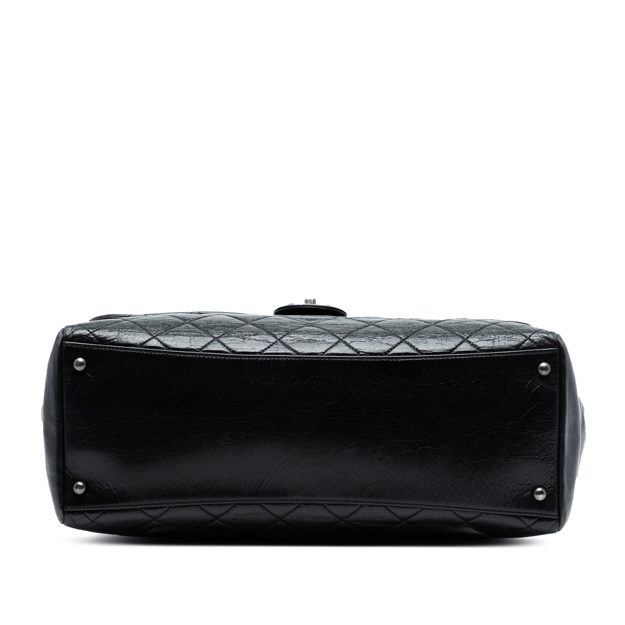 Chanel Large Quilted Glazed Calfskin Duo Color Tote - image 3