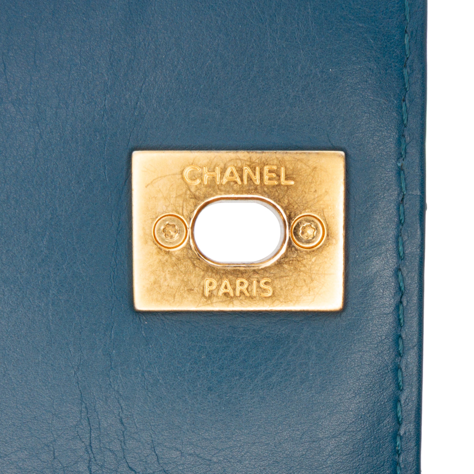 Chanel Medium Quilted Calfskin CC Side Chain Full Flap - image 8