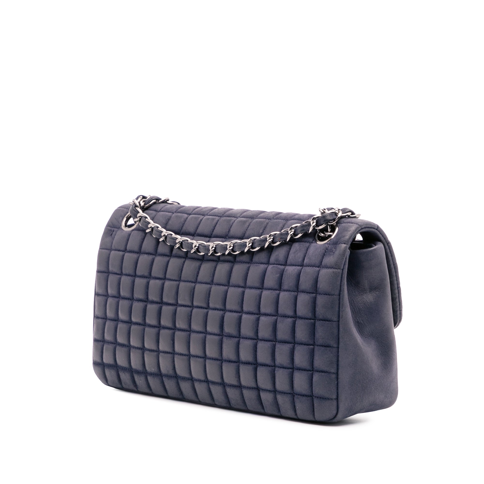 Chanel Chocolate Bar Iridescent Calfskin Bubble Flap - image 2