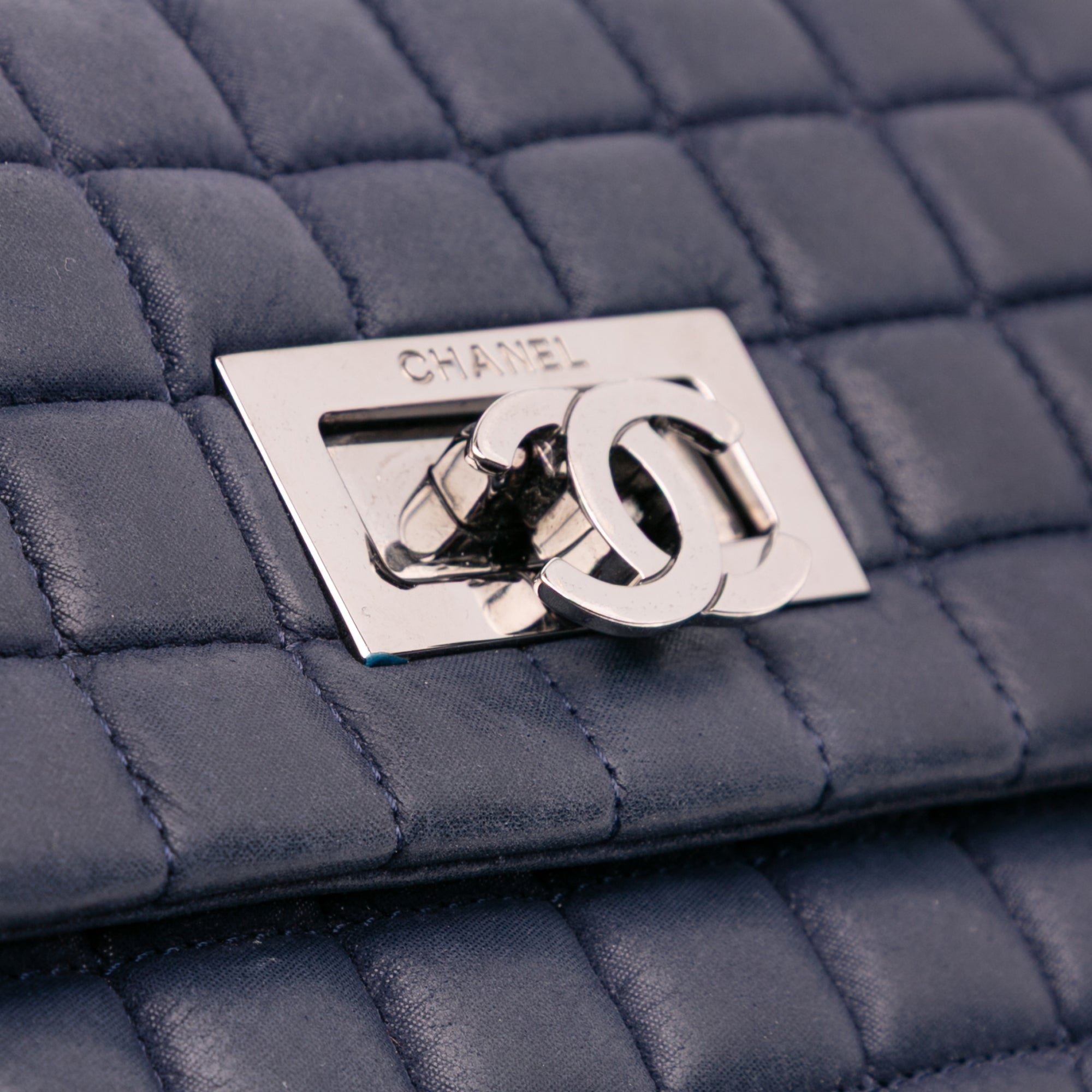 Chanel Chocolate Bar Iridescent Calfskin Bubble Flap - image 7
