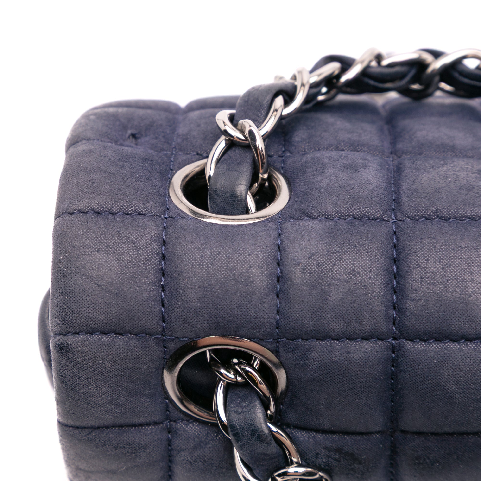 Chanel Chocolate Bar Iridescent Calfskin Bubble Flap - image 8
