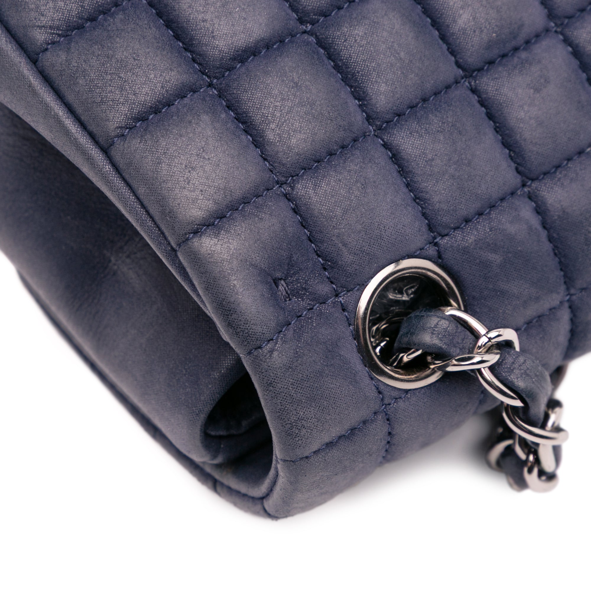 Chanel Chocolate Bar Iridescent Calfskin Bubble Flap - image 9