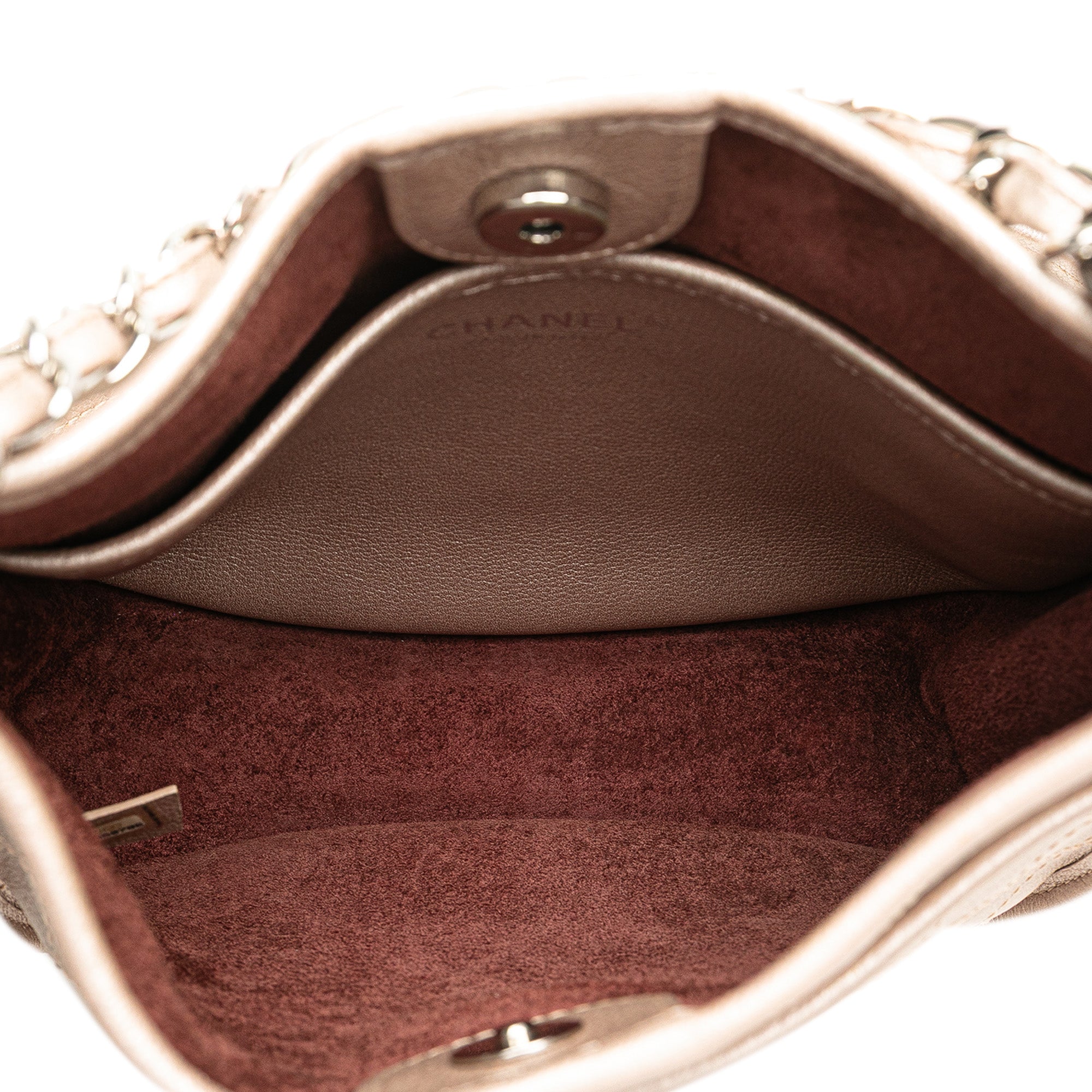 Chanel Metallic Calfskin Quilted Jungle Stroll Hobo - image 4