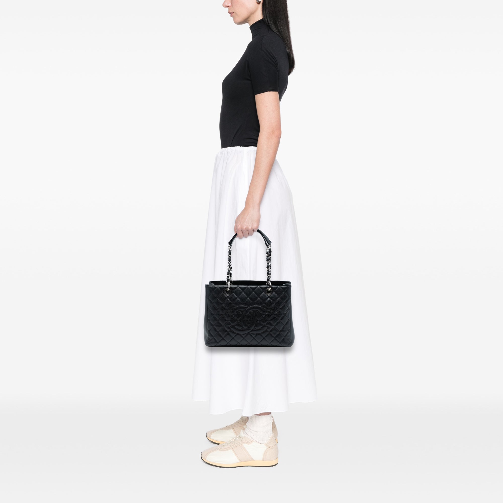 Chanel Caviar Grand Shopping Tote - image 7