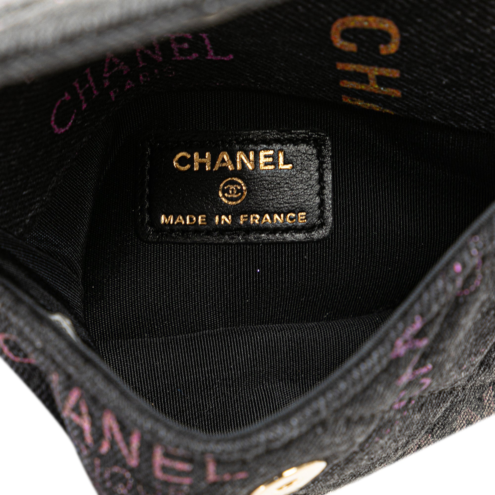 Chanel Fringe Denim Mood Clutch with Chain - image 4