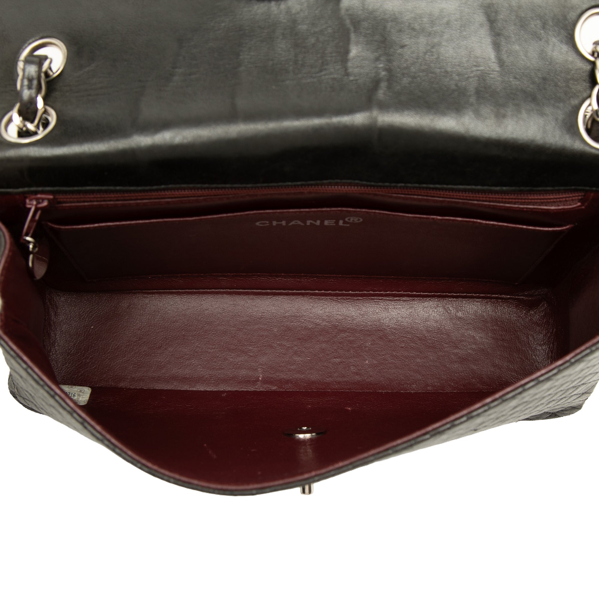 Chanel Medium Classic Microquilted Lambskin Single Flap - image 4