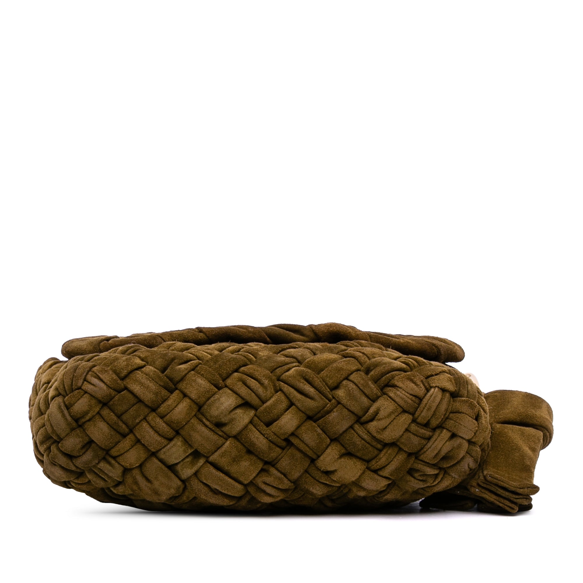 Bottega Veneta Medium Suede Intrecciato Kalimero Citta Shoulder Bag - image 3