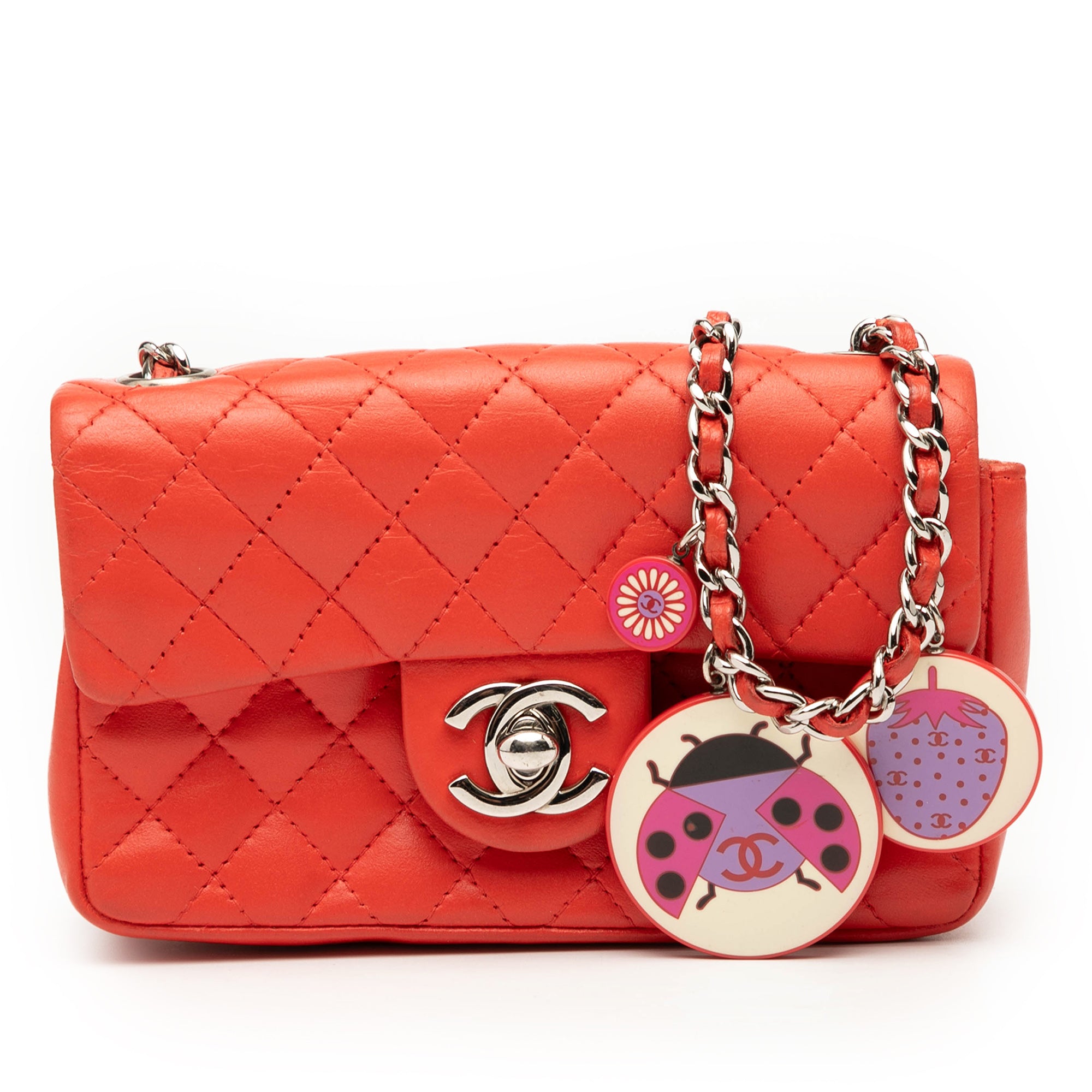 Chanel Extra Mini Quilted Lambskin Ladybug Flap - image 1
