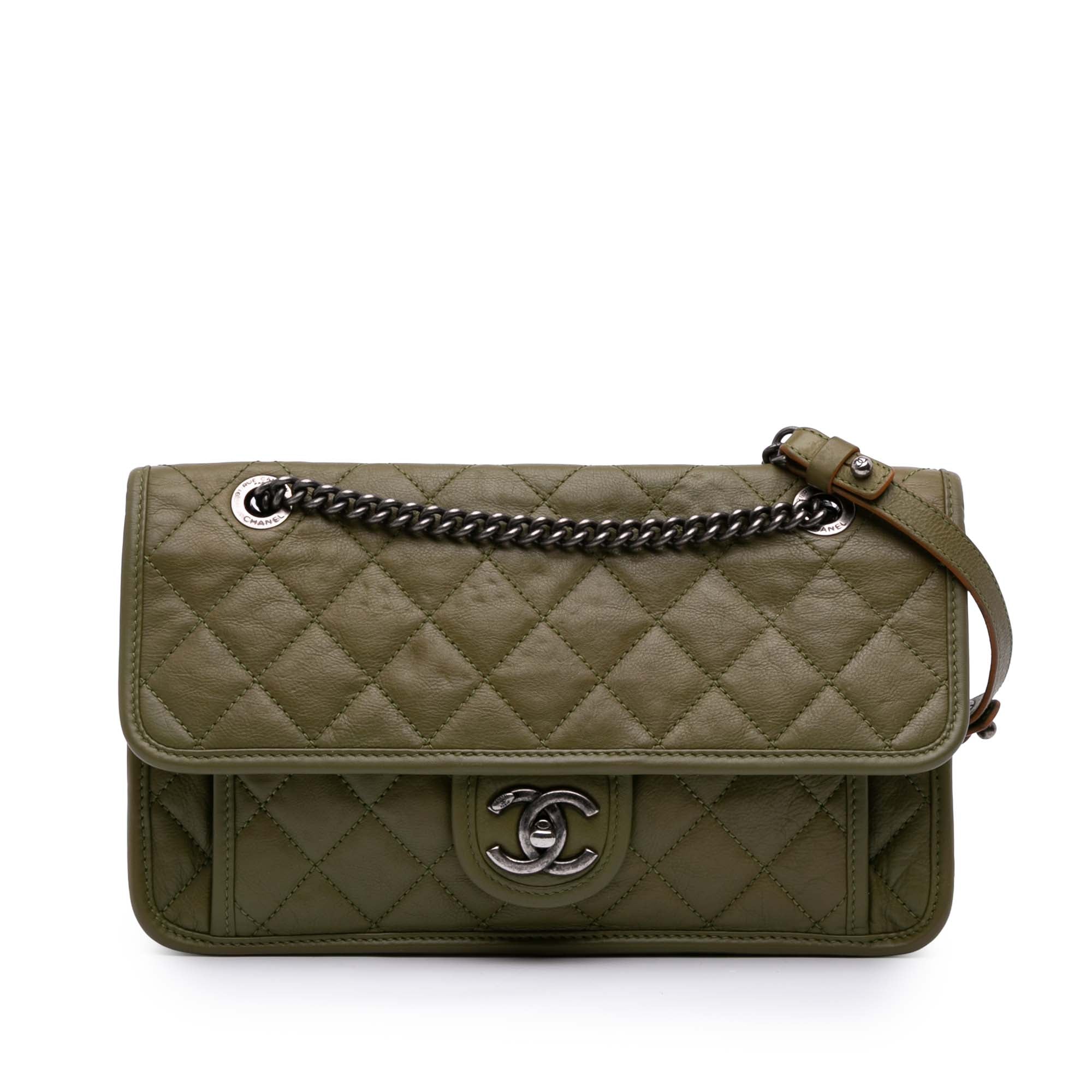 Chanel Medium Quilted Calfskin Casual Riviera Flap - image 1