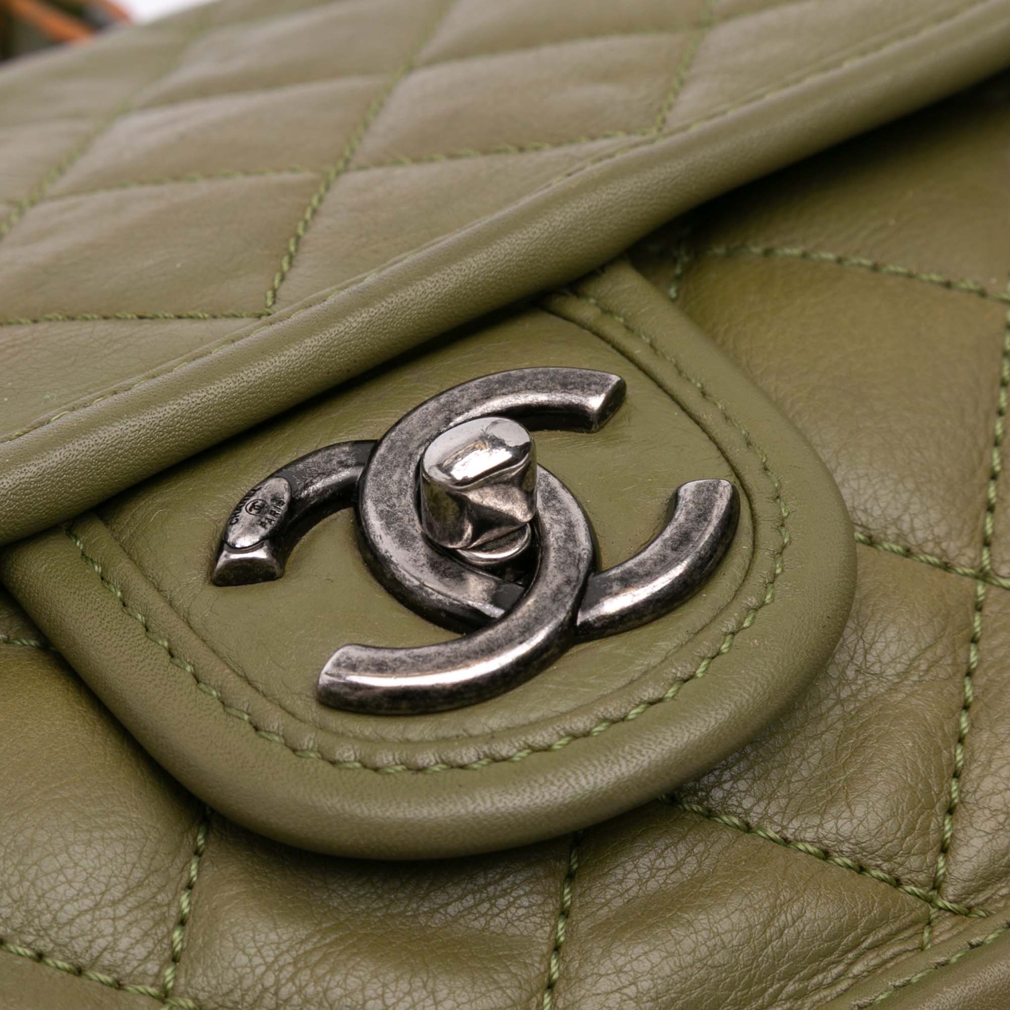 Chanel Medium Quilted Calfskin Casual Riviera Flap - image 6