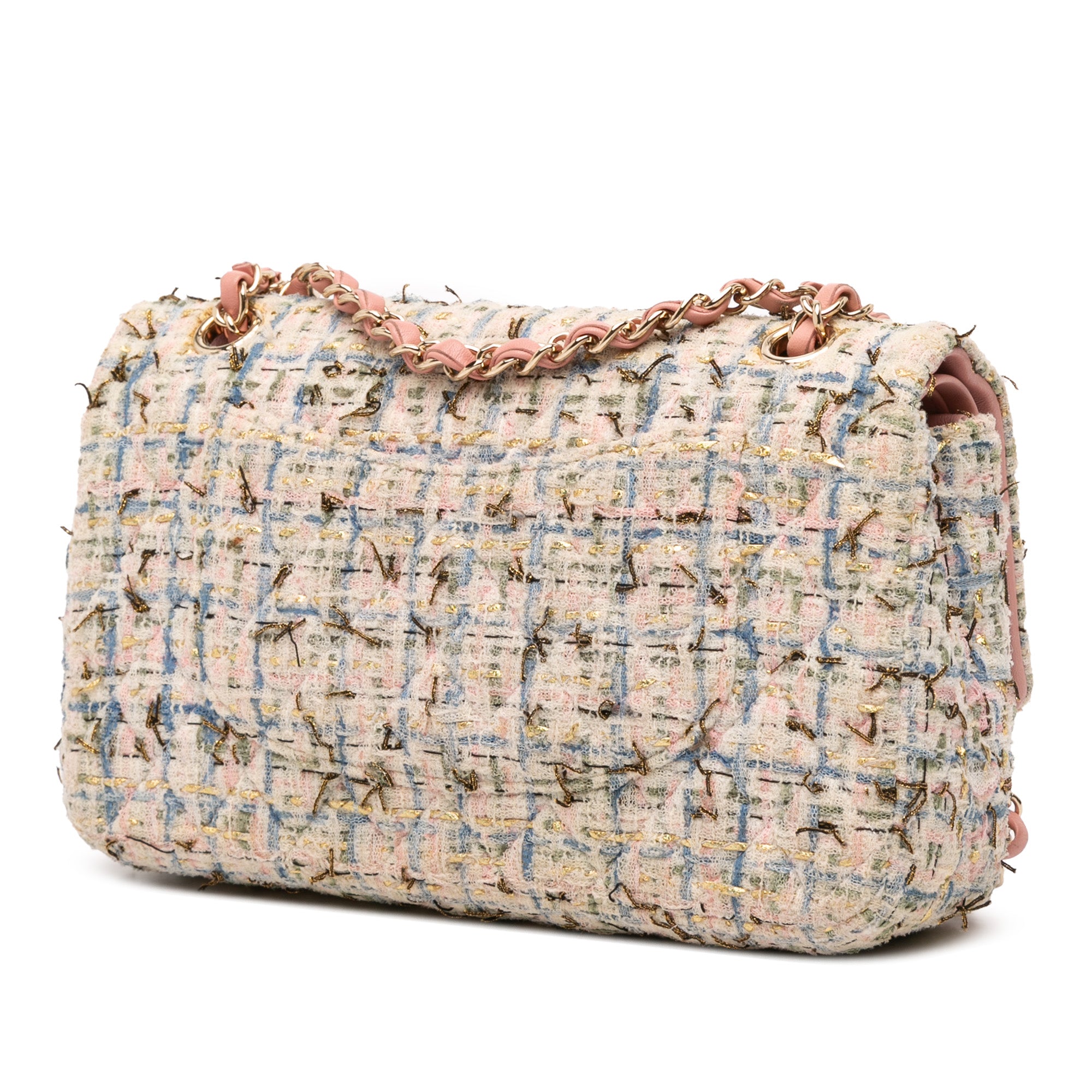 Chanel Medium Classic Boucle Tweed Double Flap - image 2