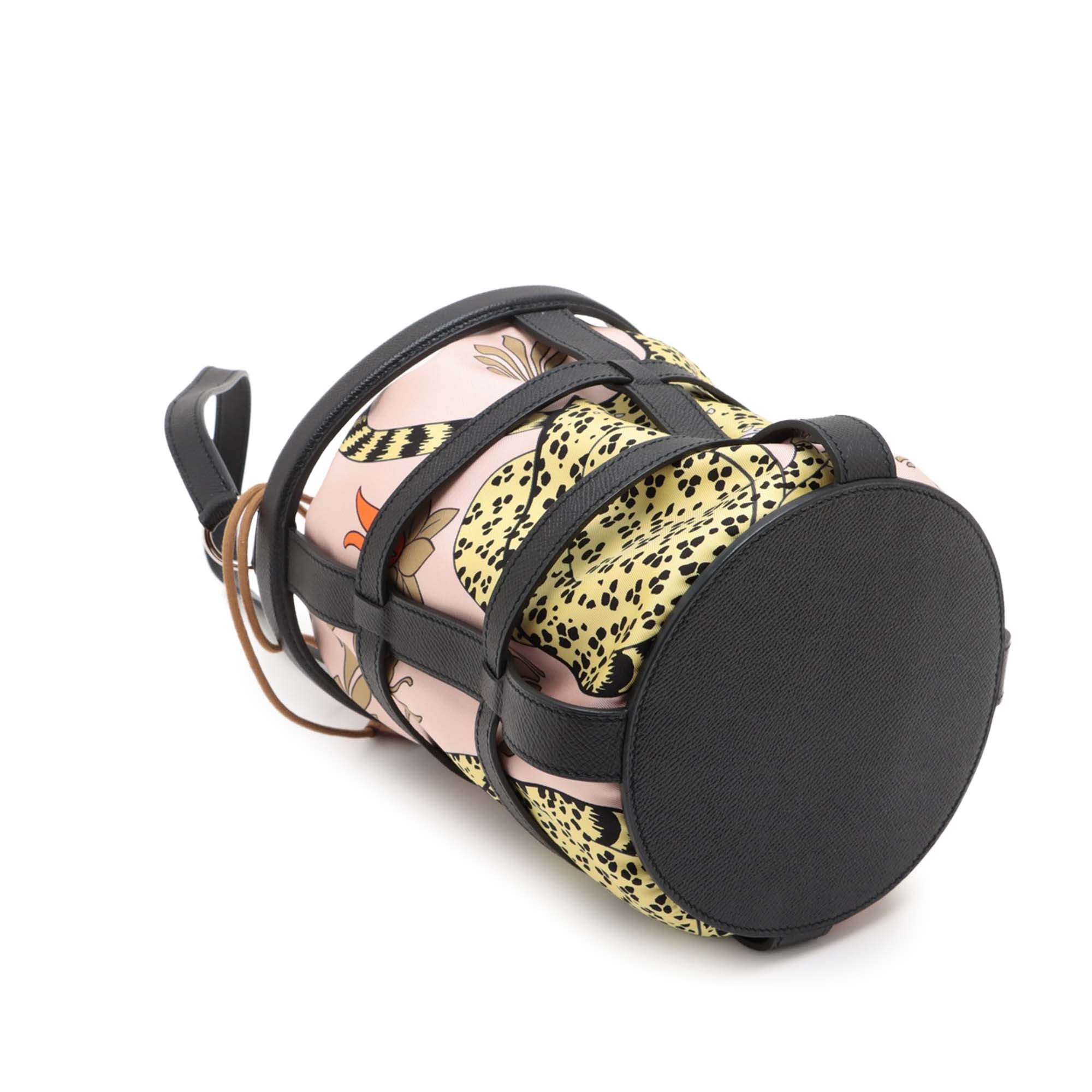 Hermès Les Léopards Silk and Epsom Sac Musardine - image 4
