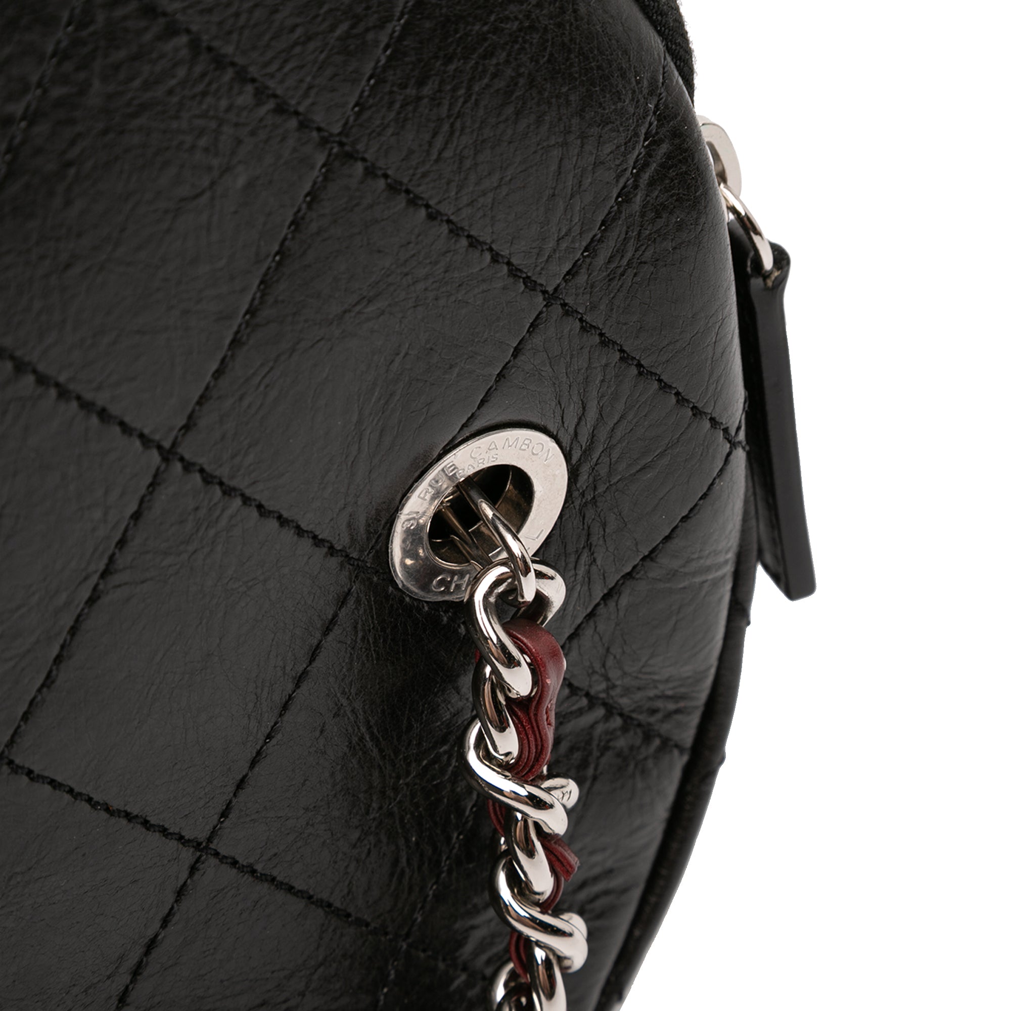 Chanel Paris Hamburg Embroidered Wool with Quilted Calfskin Duffle Bag - image 8